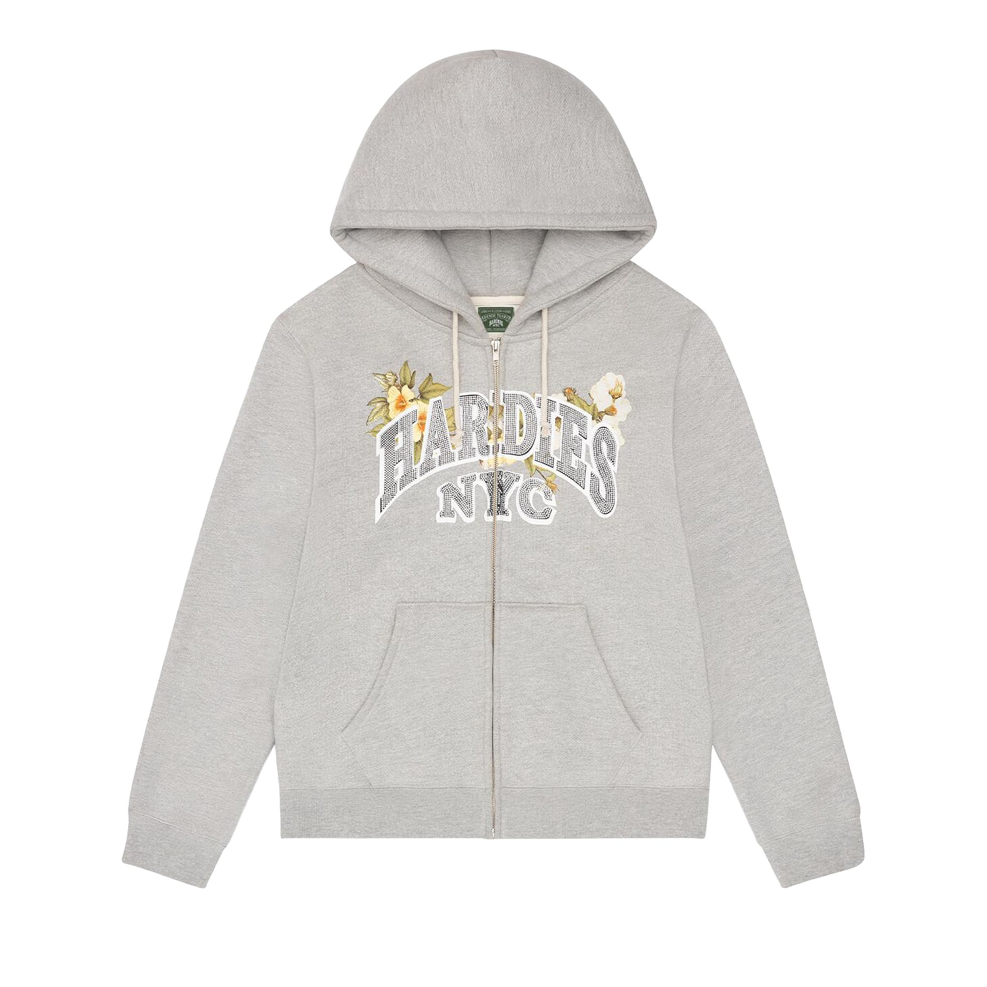 Pre-owned Denim Tears X Hardies Tears Zip Hoodie 'grey' | Men's Size M In Gray