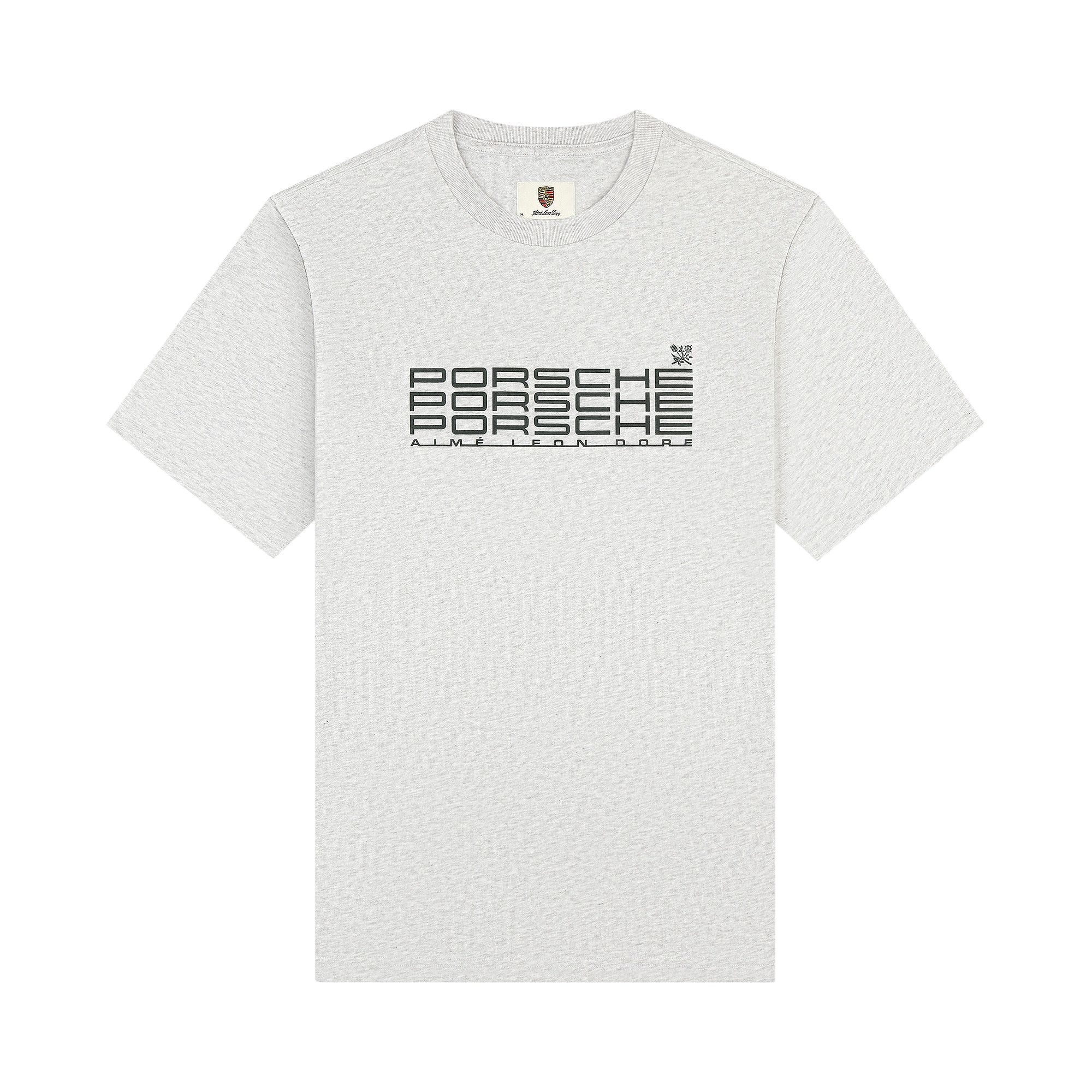 AIMÉ LEON DORE Pre-owned X Porsche Racing Tee 'silver Mix' | Men's Size L