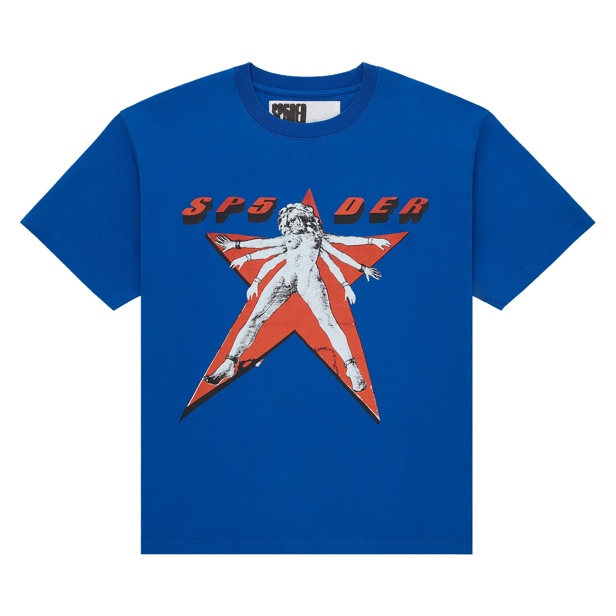 Pre-owned Sp5der Star Girl Tee 'blue' | Men's Size S