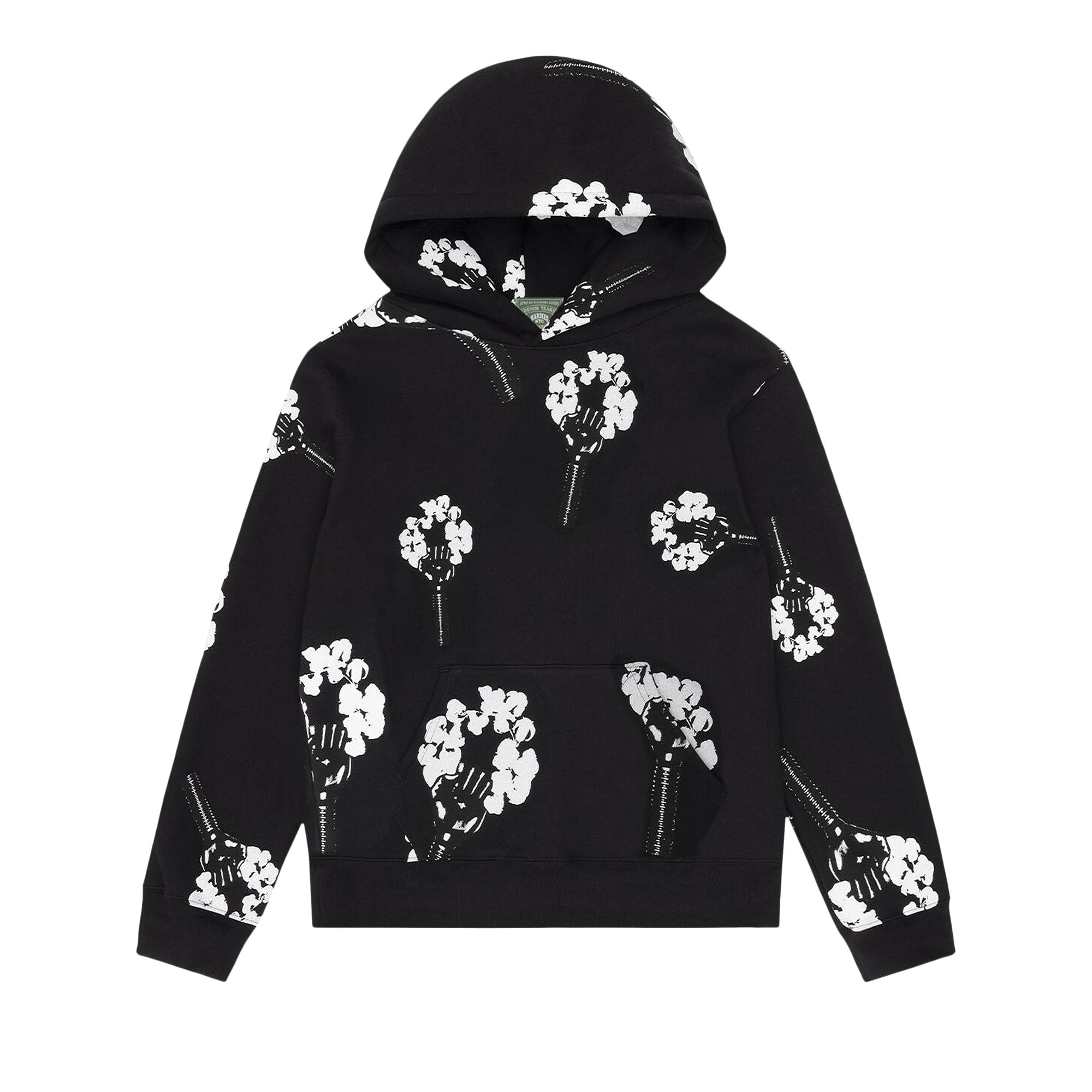 Pre-owned Denim Tears X Hardies Tears Fist Wreath Hoodie 'black' | Men's Size S