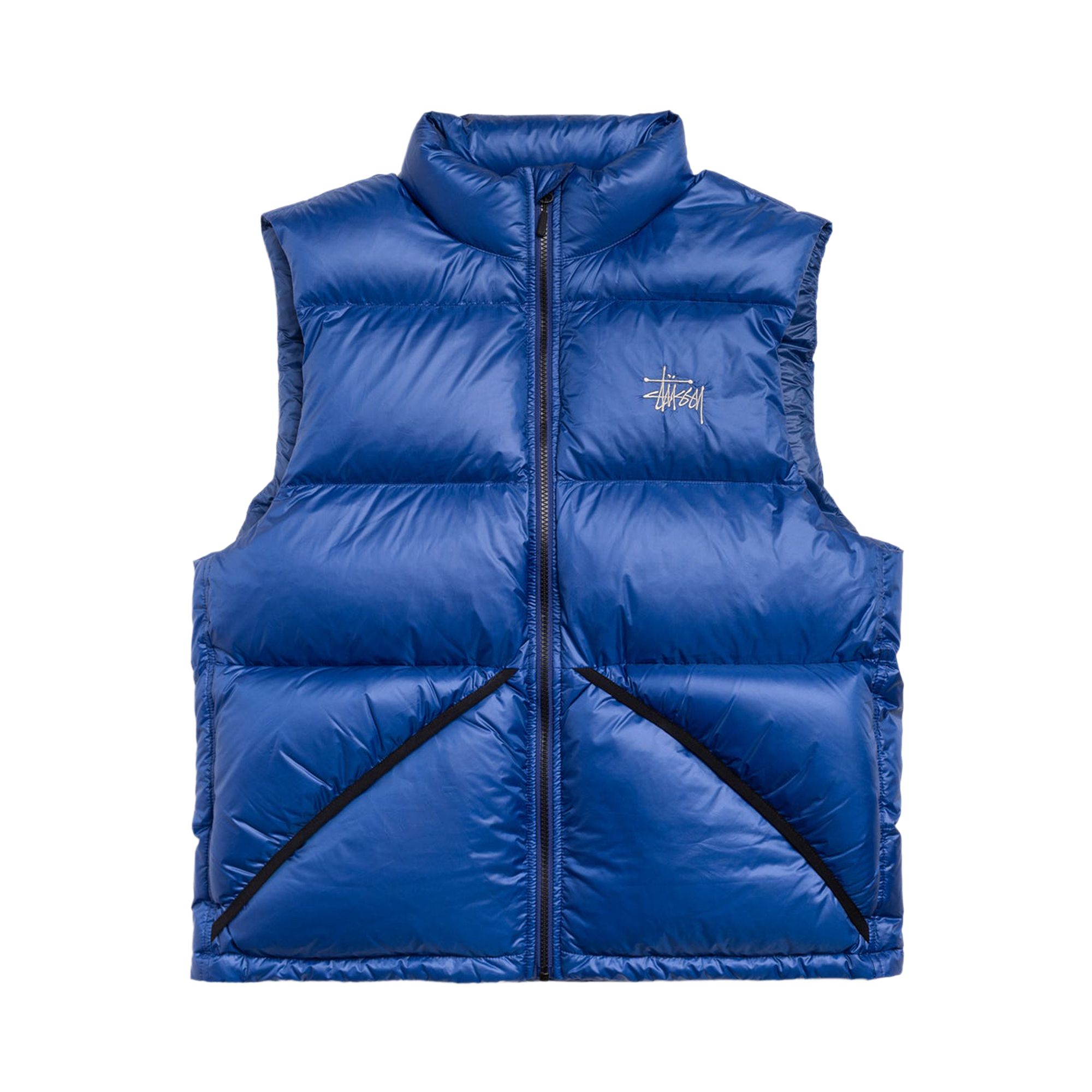 Pre-owned Stussy Micro Ripstop Down Vest 'royal' | Blue | Men's Size M