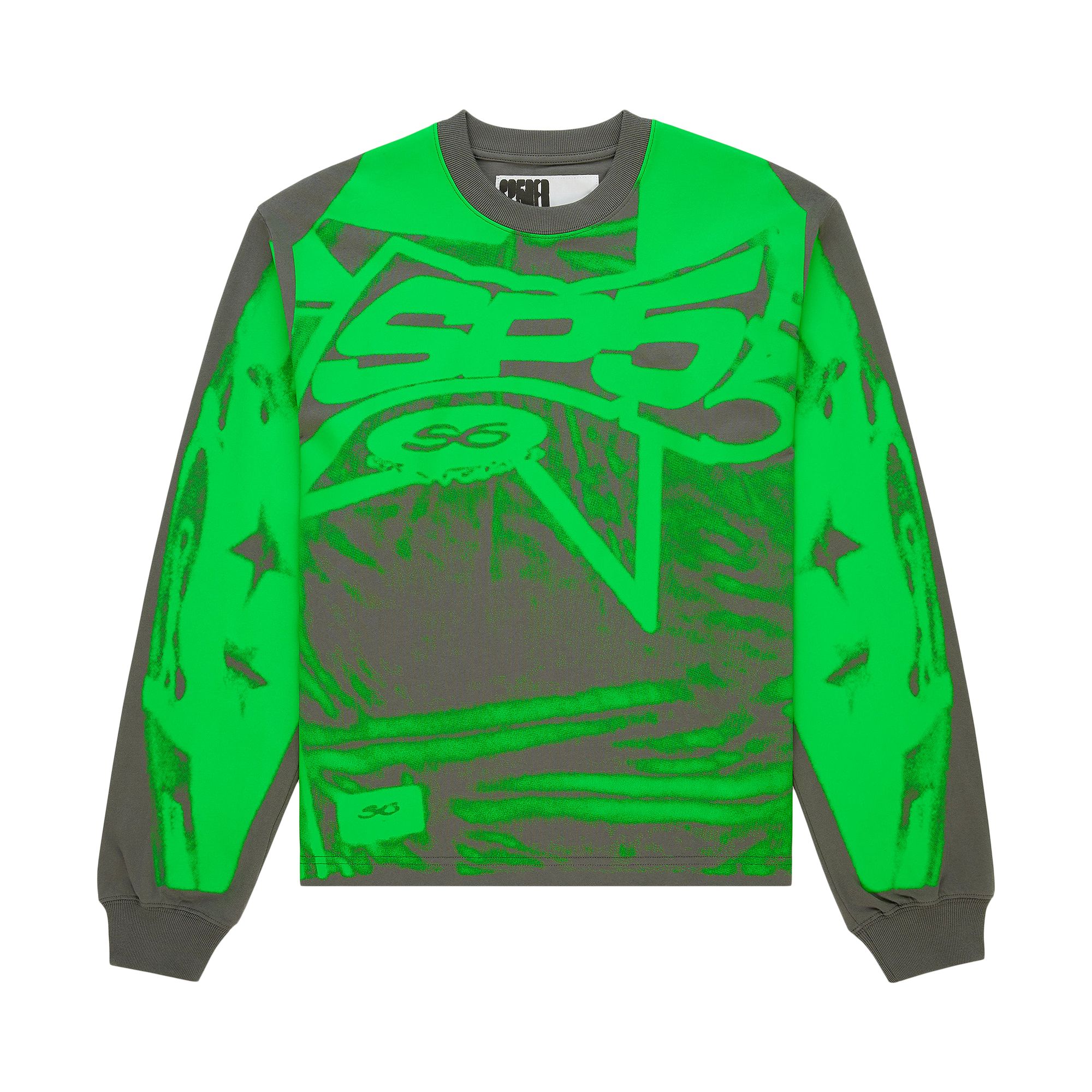 Click to view more detailed imagery on our partner's website Pre-owned Sp5der Sp5 Winners Long-sleeve 'slate Grey' | Men's Size M In Gray