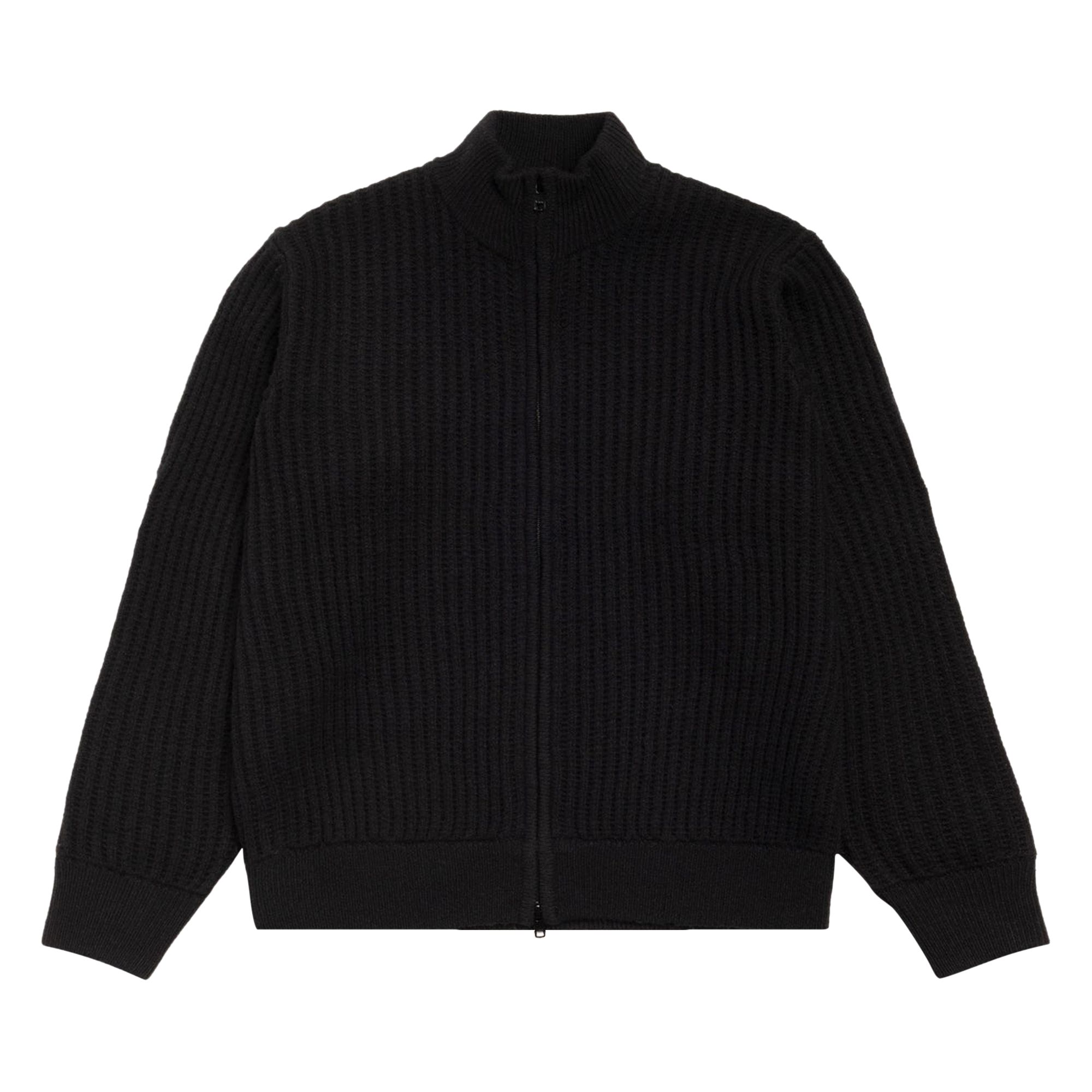 Pre-owned Stussy Patch Zip Sweater 'black' | Men's Size M