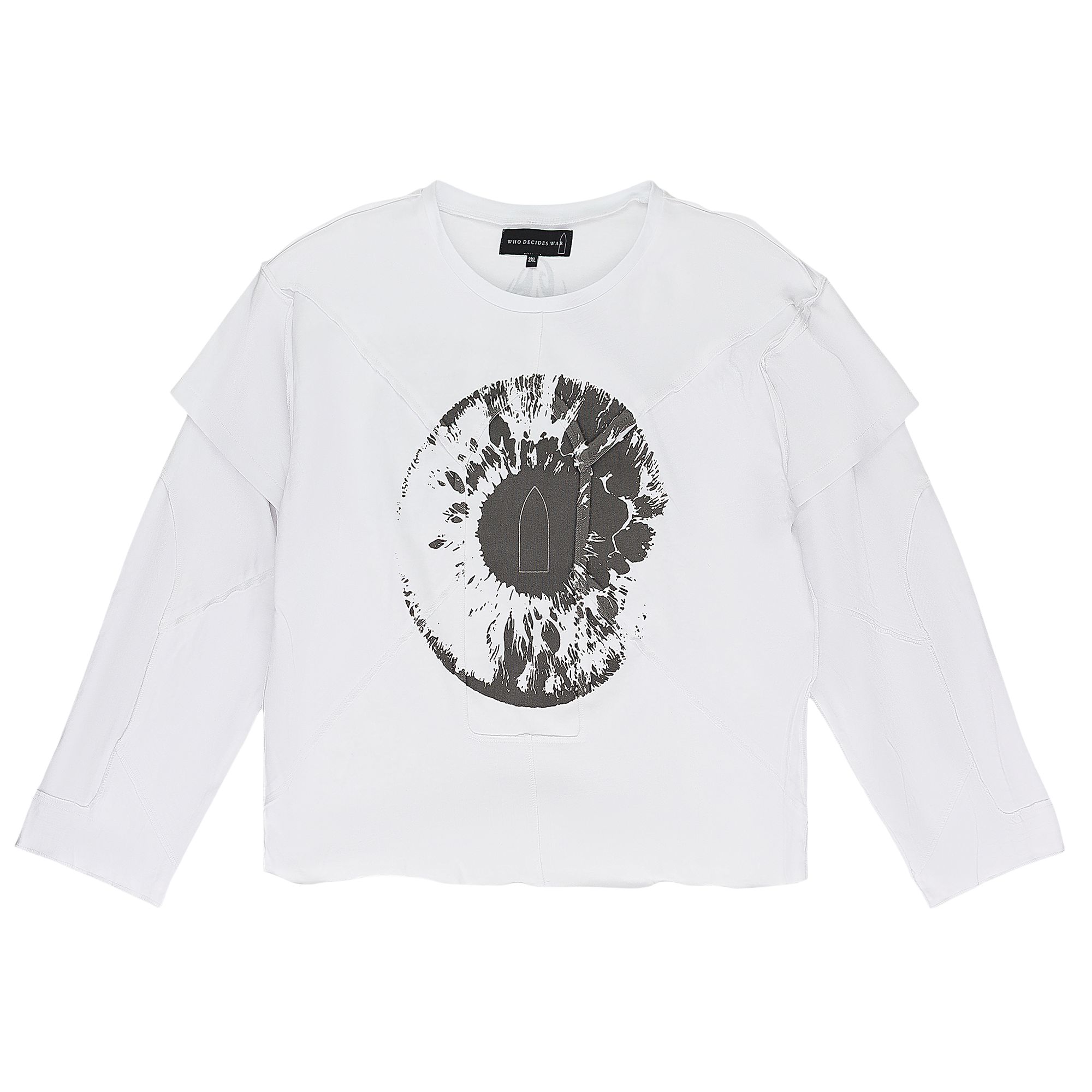 Pre-owned Who Decides War Eye Winged Logo Long-sleeve T-shirt 'white' | Men's Size Xs