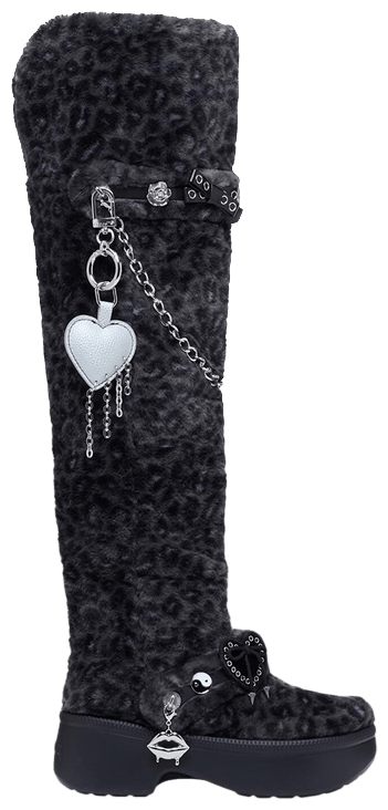 T Pain x Crocs Wmns Classic Unfurgettable Knee High Boot Leopard