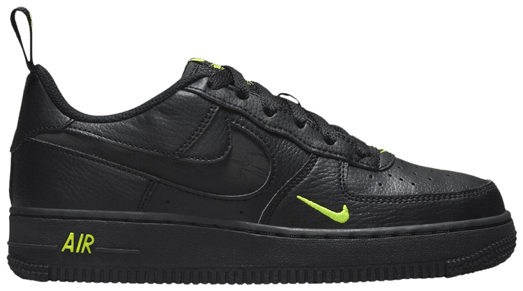 Nike Air Force 1 Low GS Black Volt