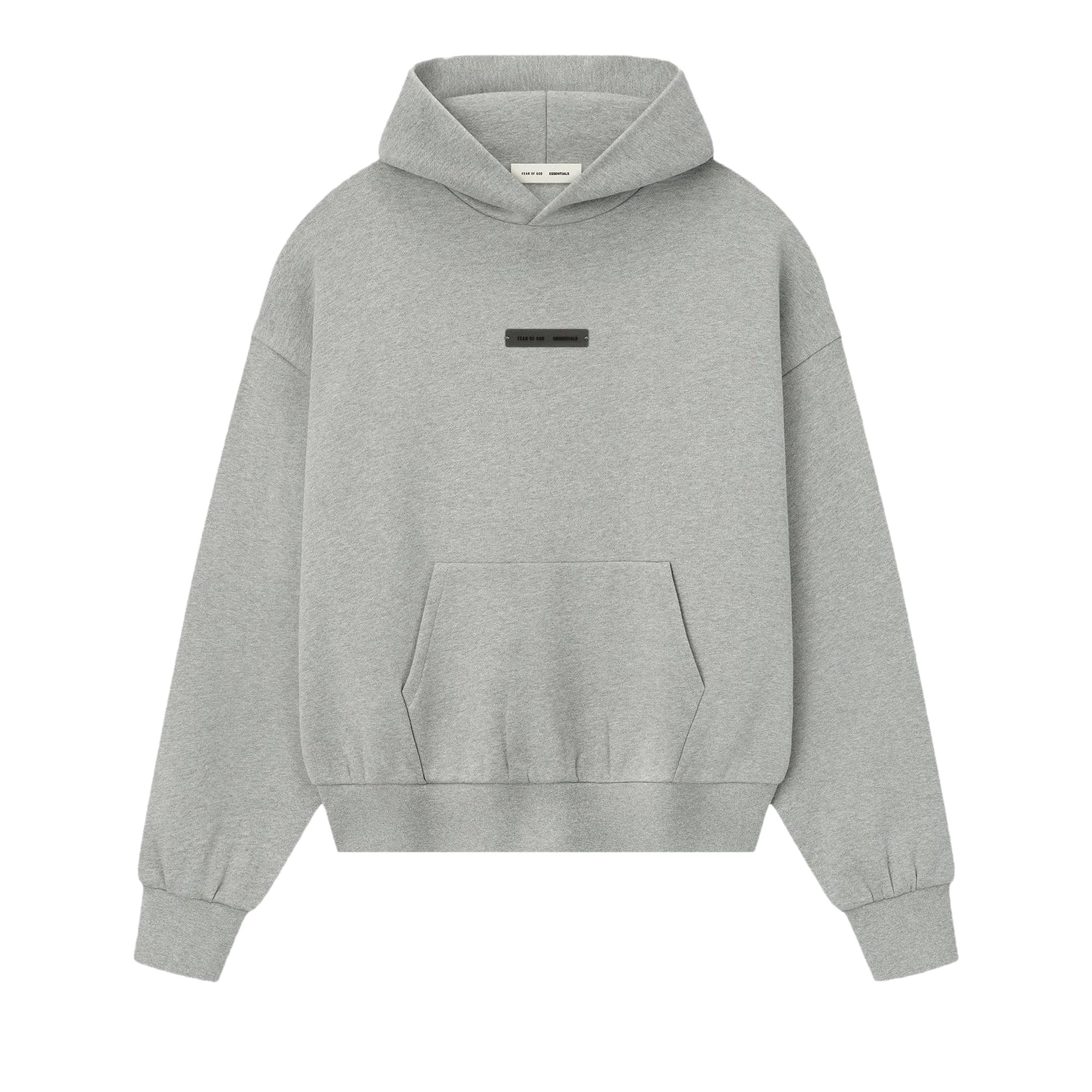Pre-owned Essentials Fear Of God  Classic Hoodie 'concrete Heather' | Grey | Men's Size Xl In Gray