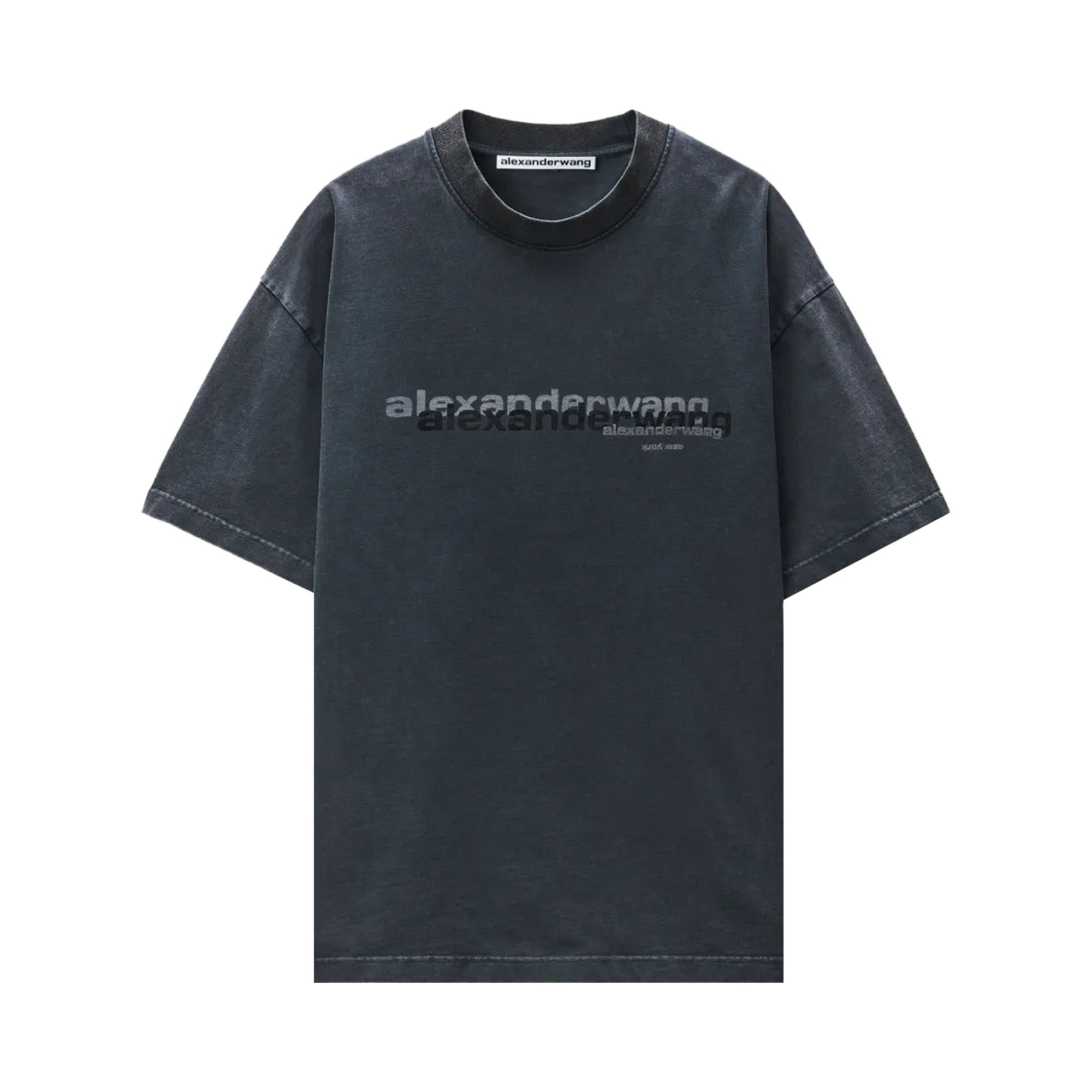 Pre-owned Alexander Wang Short-sleeve T-shirt 'washed Black' | Men's Size Xs