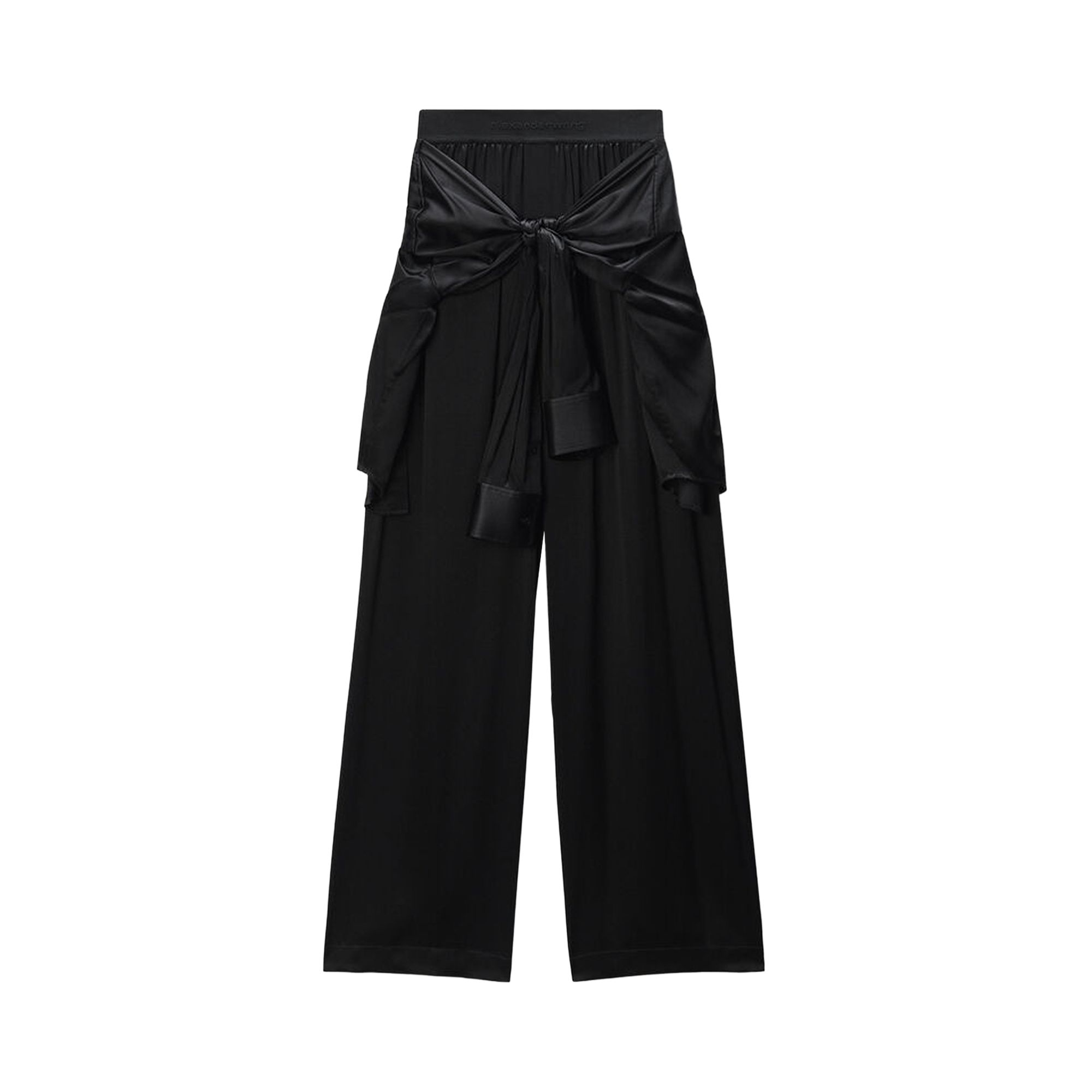 Pre-owned Alexander Wang High Rise Boxer Pant With Prestyled Shirt 'black' | Women's Size Xs