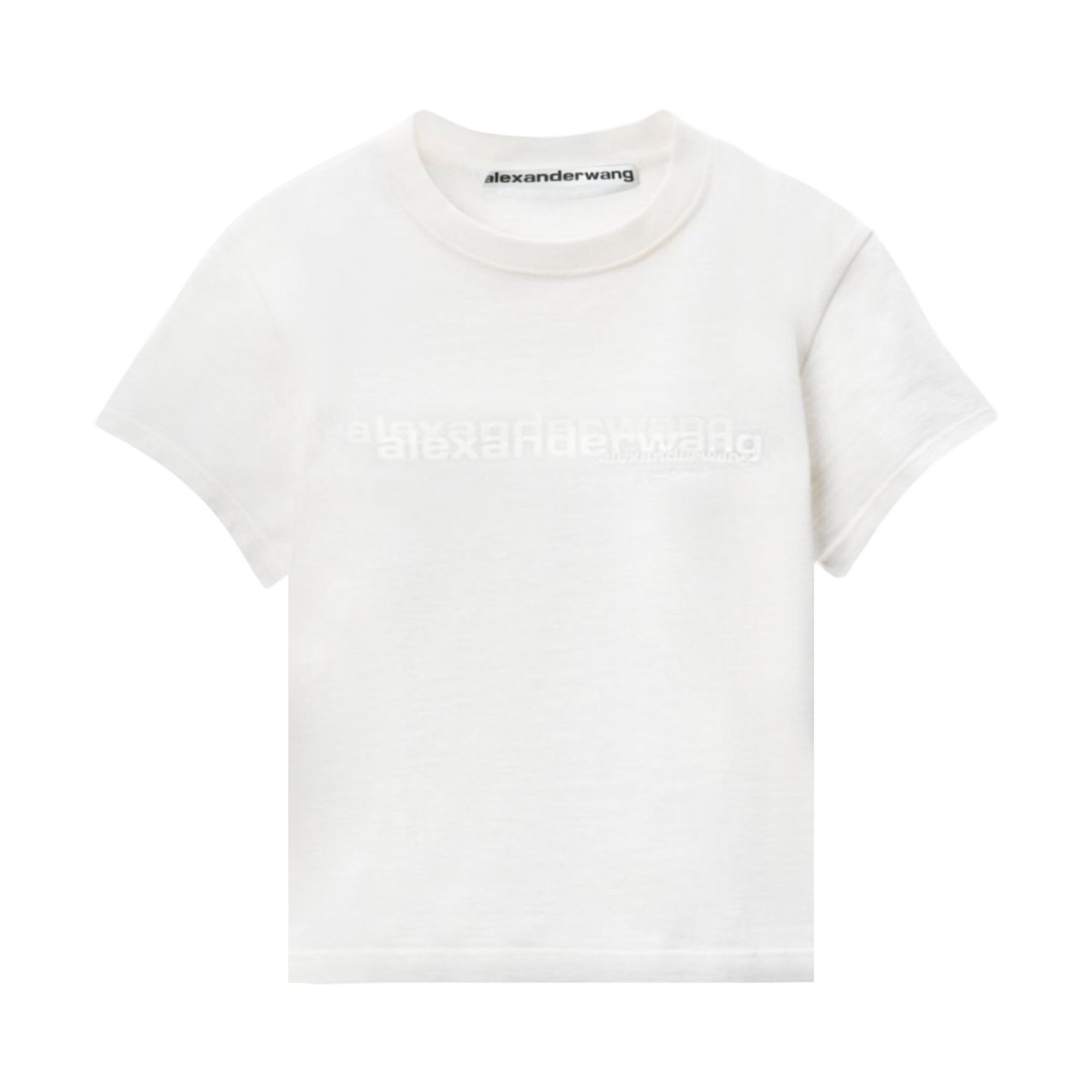Pre-owned Alexander Wang Shrunken Tee 'vintage White' | Women's Size Xs