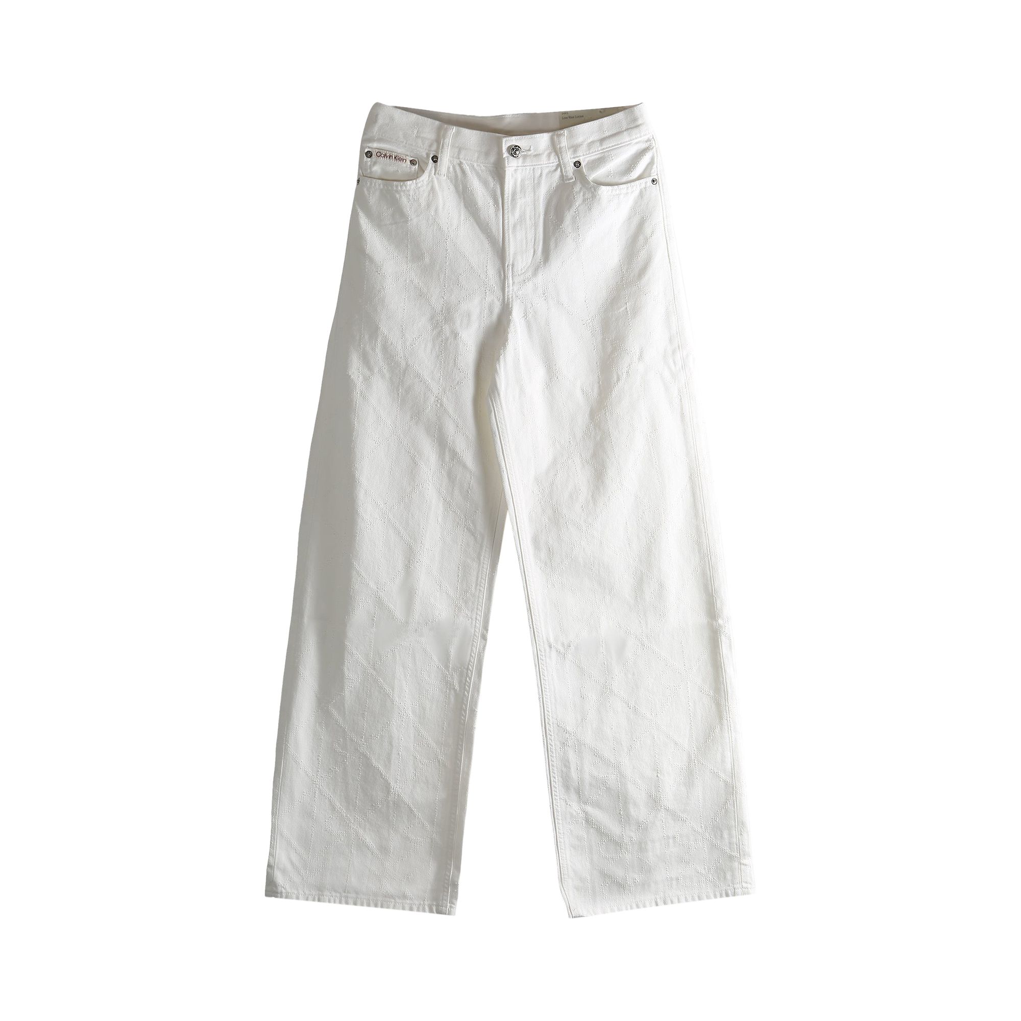 Pre-owned Calvin Klein Low Rise Baggy Jean 'arctic' | Blue | Women's Size 27