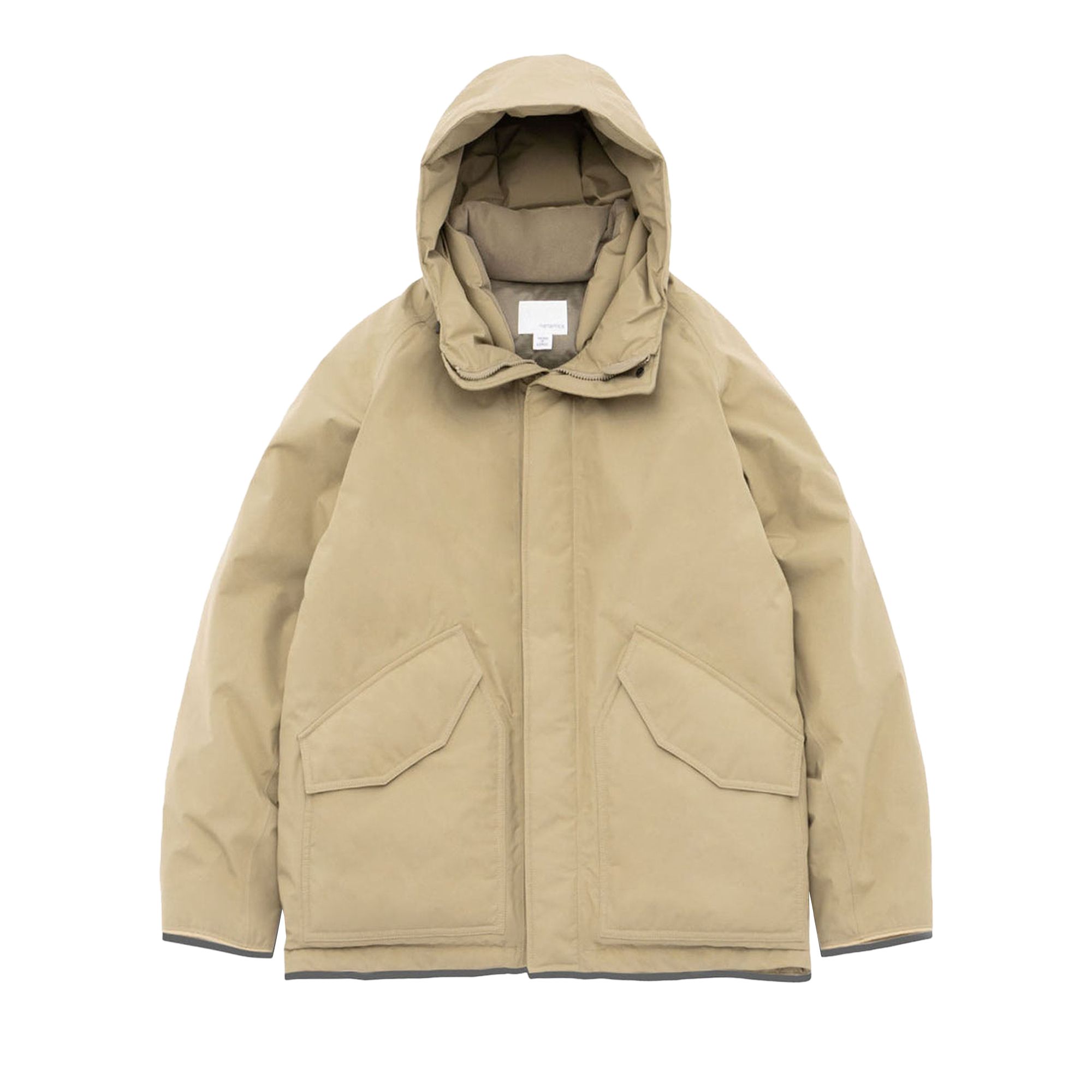 Pre-owned Nanamica Gore-tex Down Coat 'khaki Beige' | Tan | Men's Size L In Brown