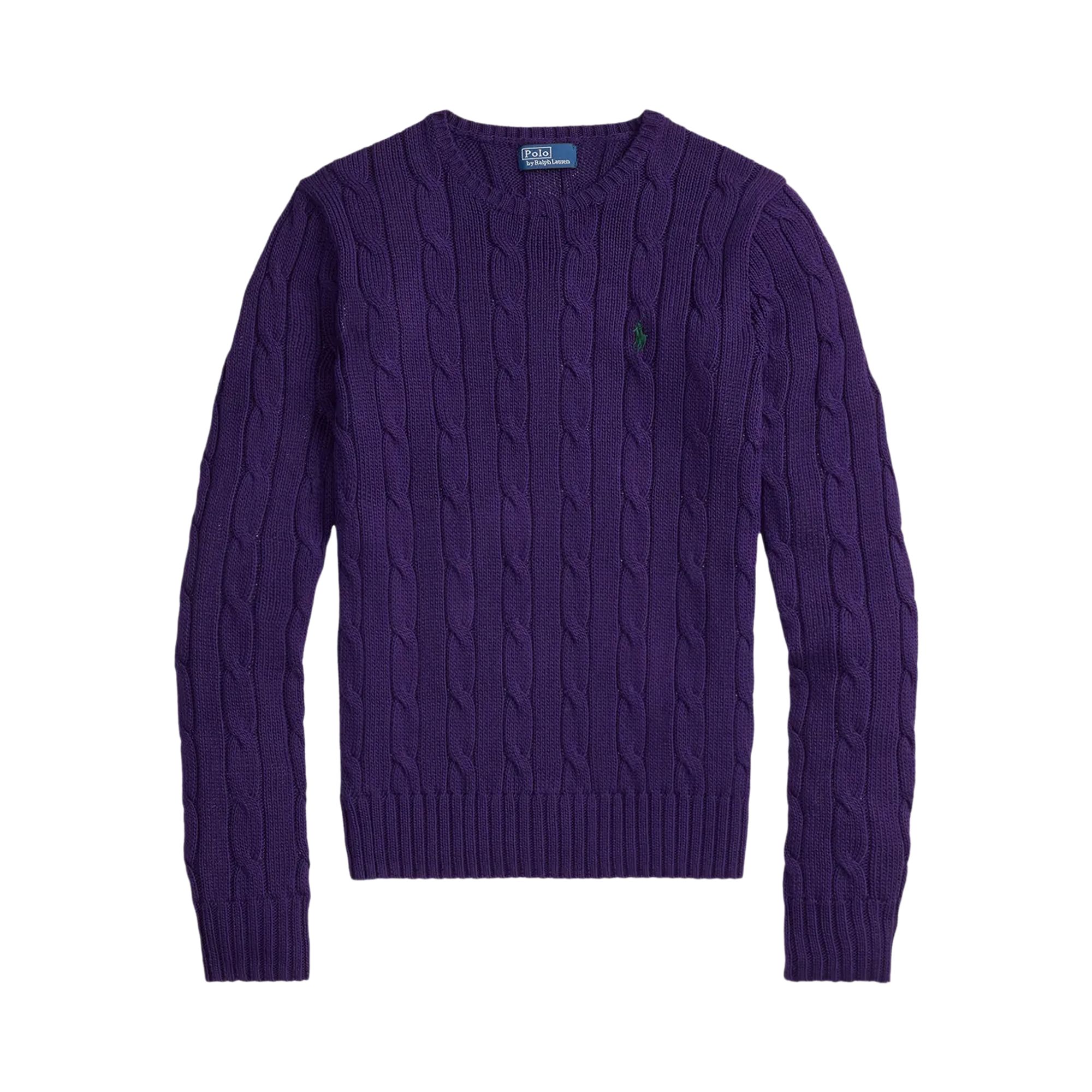 Pre-owned Polo Ralph Lauren Pima Cotton Julianna Long-sleeve Pullover 'branford Purple' | Women's Size Xs