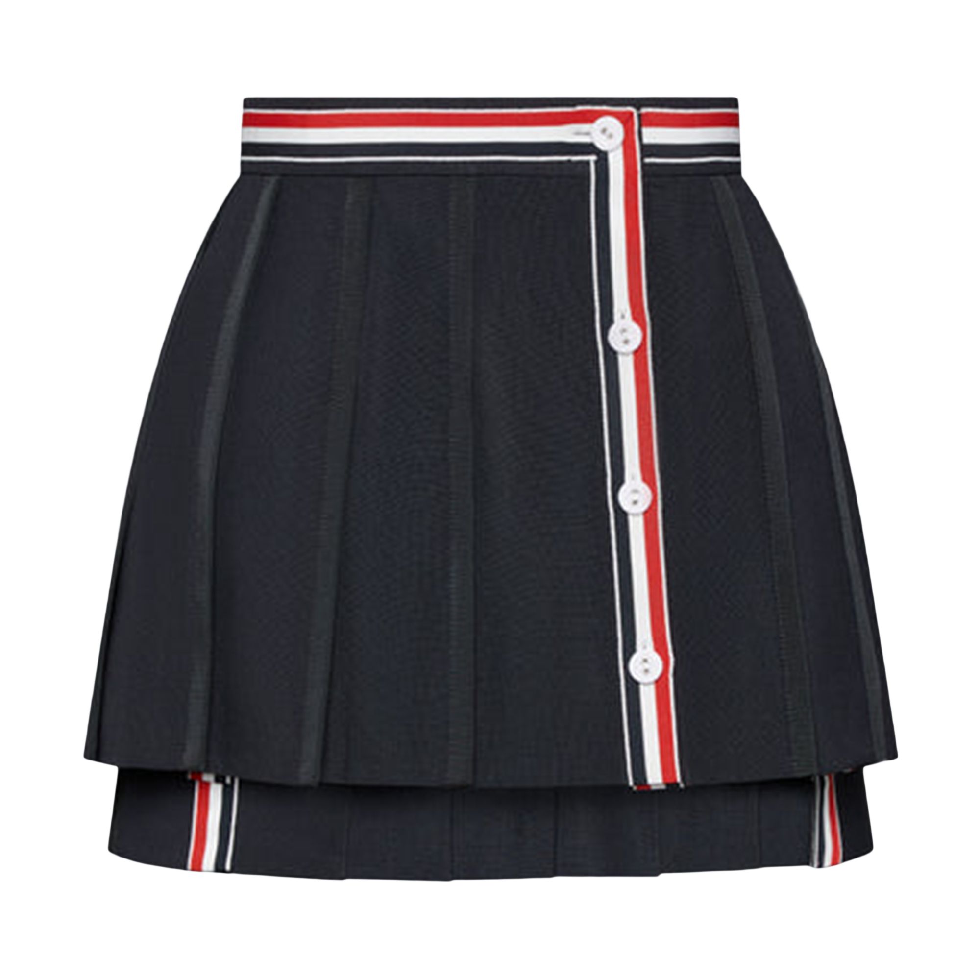 Pre-owned Thom Browne Mini Wrap Pleated Skirt 'brown' | Women's Size 38