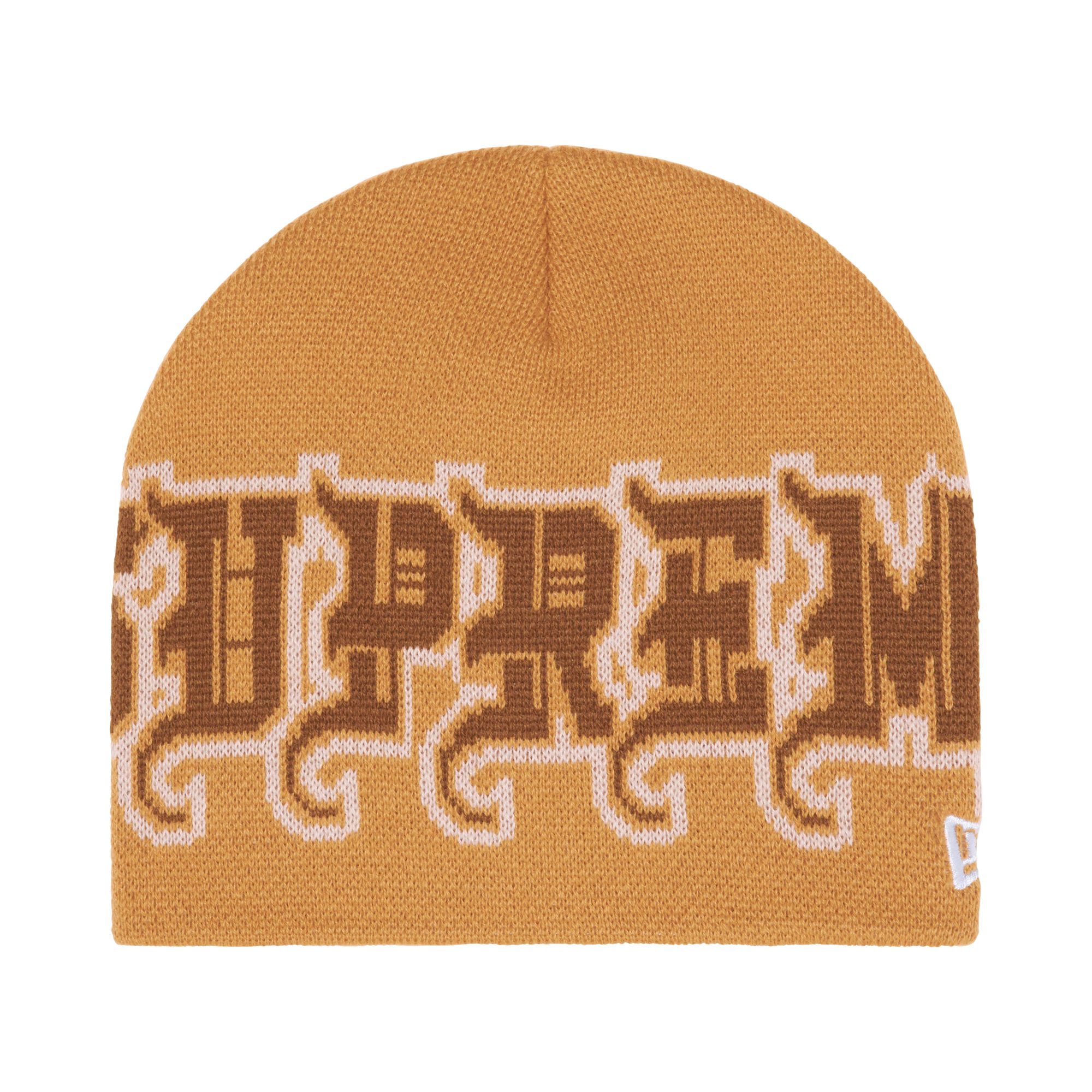 Pre-owned Supreme New Era Outline Beanie 'tan' | Men's Size Onesize In Brown