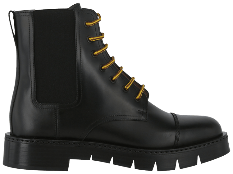 Ferragamo Wmns Combat Ankle Boot Black