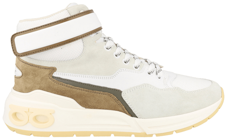 Ferragamo Cosma High Sneaker White