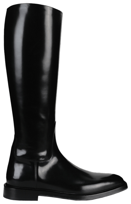 Ferragamo Fluid Riding Boot Black