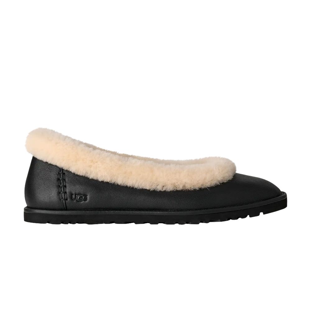 Pre-owned Ugg Wmns Zora Ballet Flat 'black' | Women's Size 8