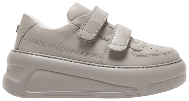 Acne Studios Velcro Strap Platform Sneaker Taupe Grey