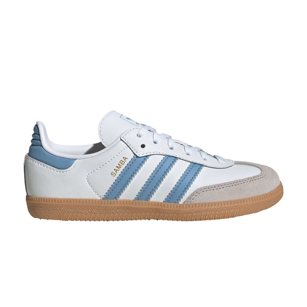 Adidas Samba OG C 'Cloud White Ash Blue' | Kid's Size 3 - JQ2828