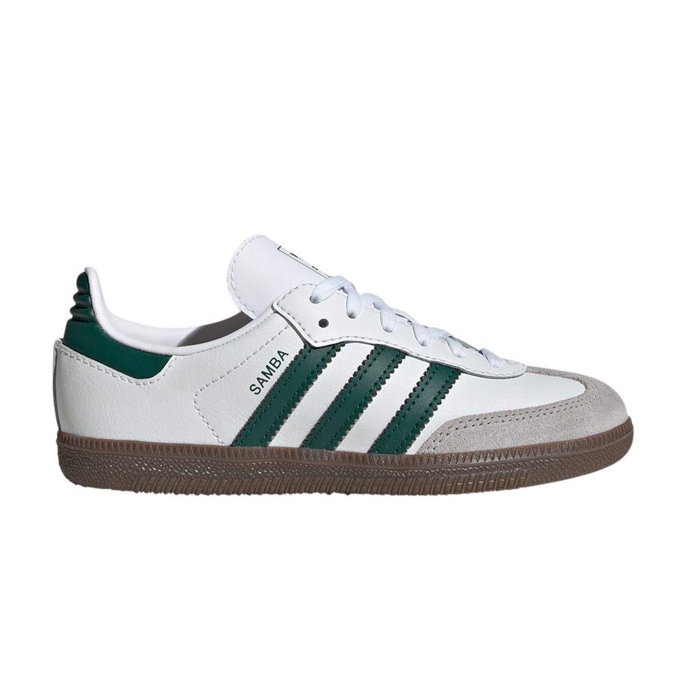 Adidas Samba OG C 'Cloud White Green' | Kid's Size 12.5 - JQ2840