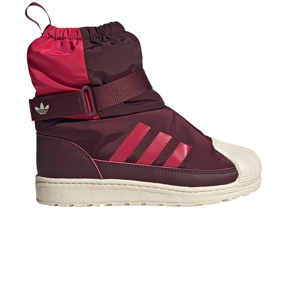 Pre-owned Adidas Originals Adidas Superstar 360 Boot C 'maroon Ruby Red' | Kid's Size 13.5