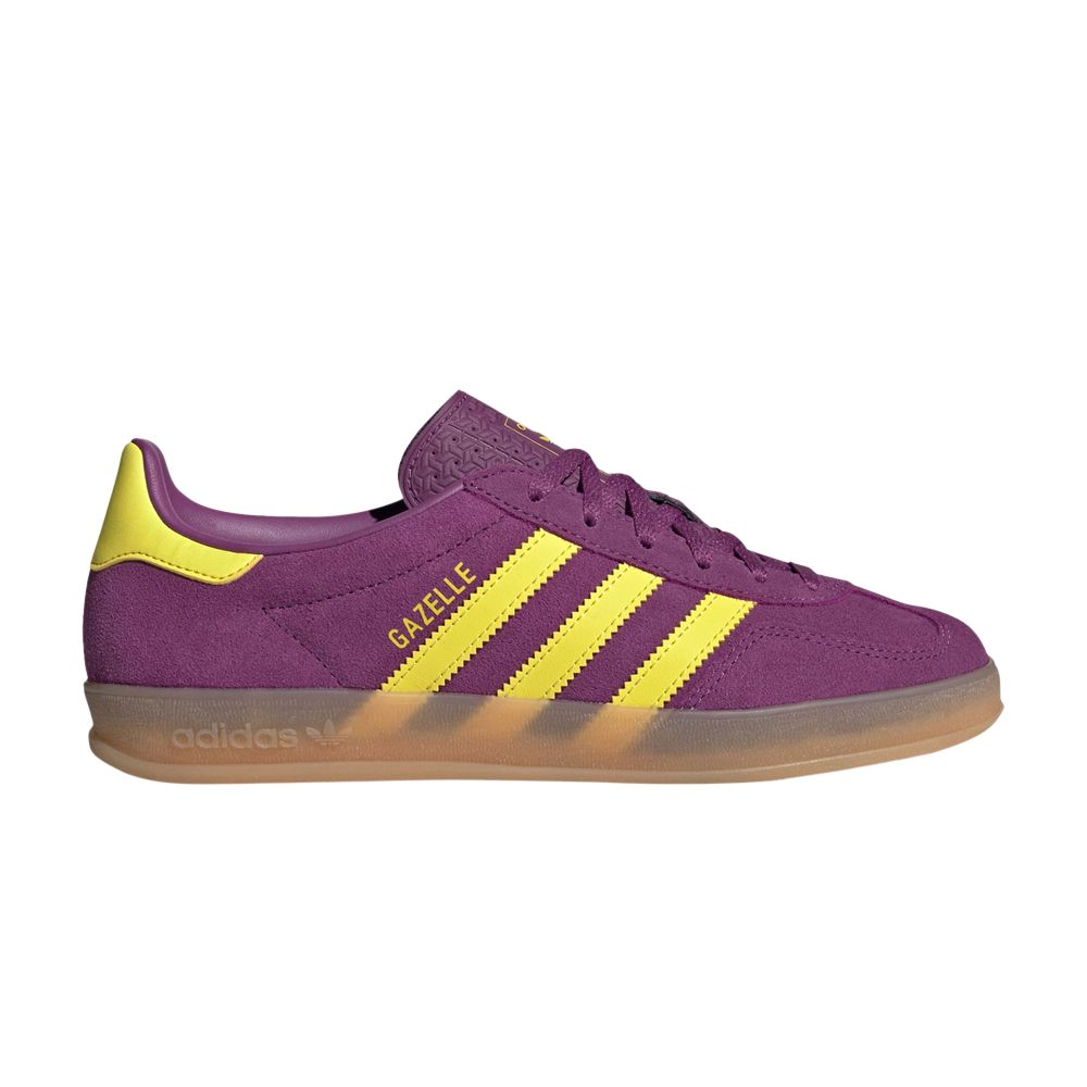 Pre-owned Adidas Originals Adidas Wmns Gazelle Indoor 'rich Mauve Yellow' | Purple | Women's Size 6