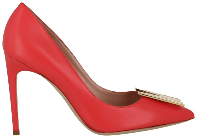 Moschino Wmns Gold Tone Pump Orange