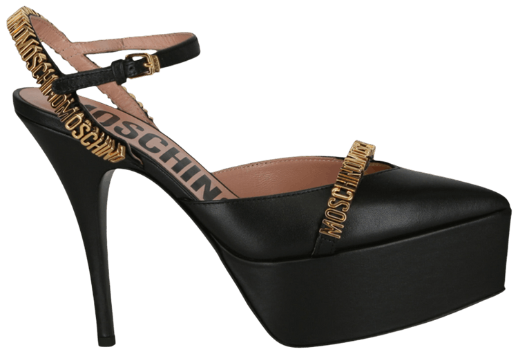 Moschino Wmns Ankle Strap Pump Black