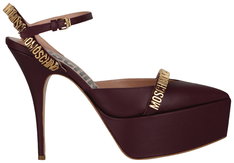 Moschino Wmns Ankle Strap Pump Purple