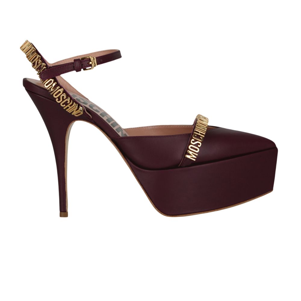 Pre-owned Moschino Wmns Ankle Strap Pump 'purple' | Women's Size 37