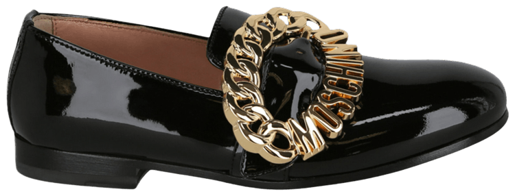 Moschino Wmns Buckle Loafer Black