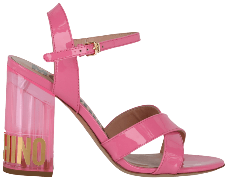 Moschino Wmns Logo Heel Sandal Pink