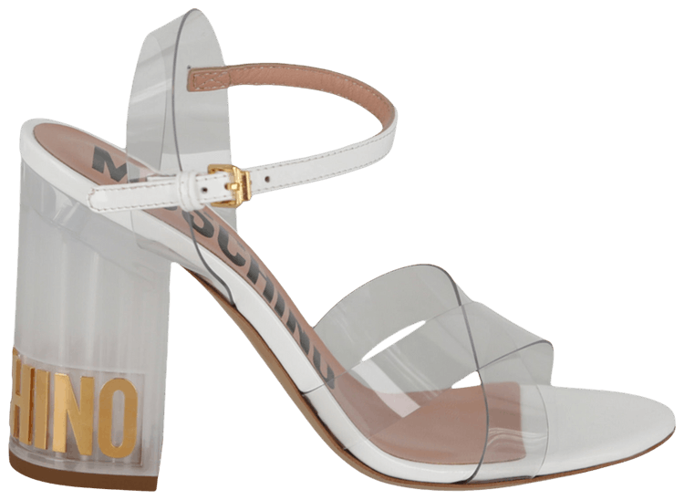 Moschino Wmns Heel Sandal White