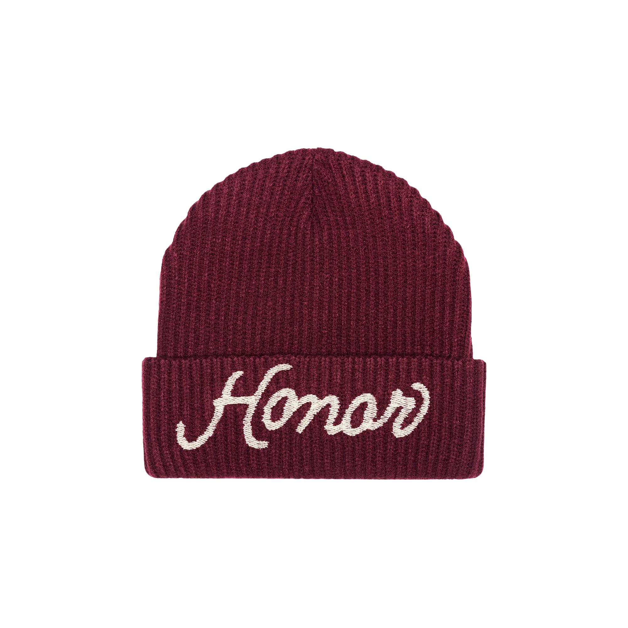 Pre-owned Honor The Gift Honor Heavy Knit Beanie 'berry' | Red | Men's Size Onesize