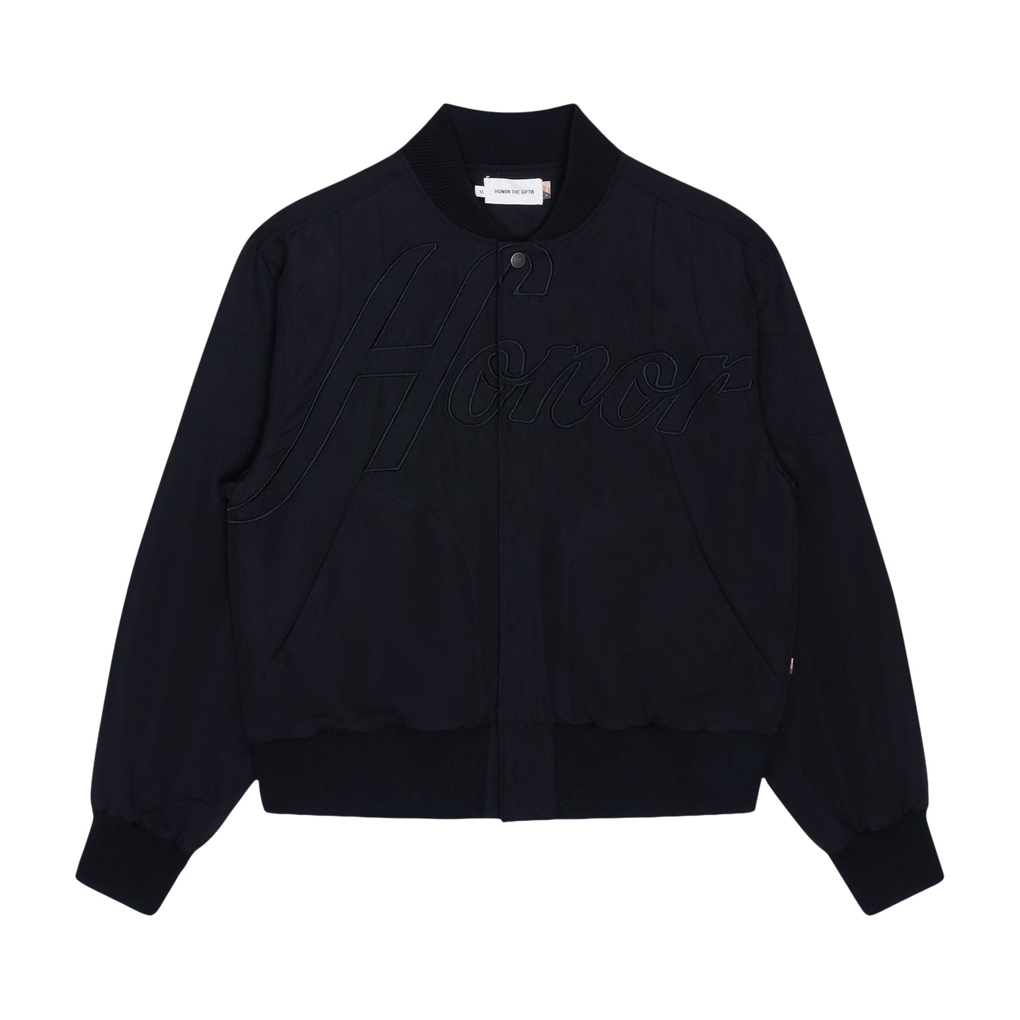 Pre-owned Honor The Gift Nylon Bomber Jacket 'black' | Men's Size M