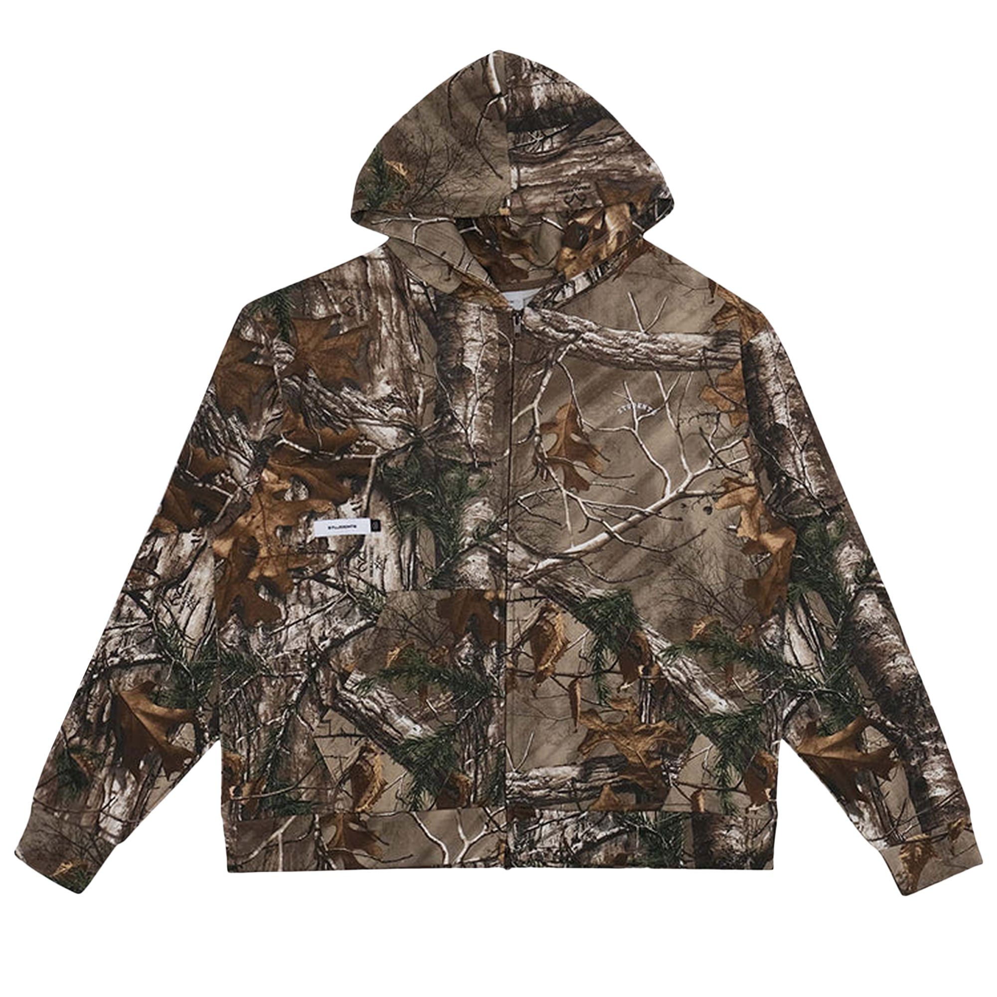 Pre-owned Students Golf Howlings Realtree Xtra Fleece Zip Hoodie 'camo' | Green | Men's Size L