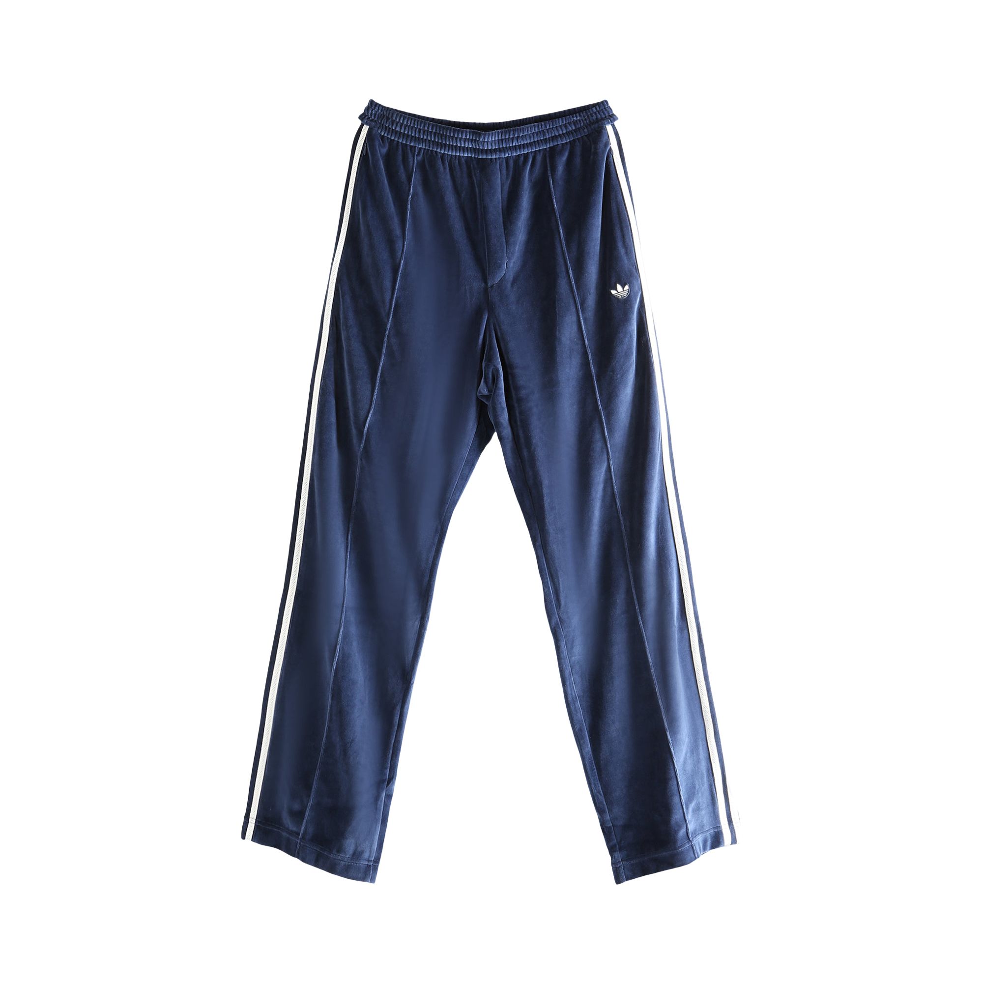 Pre-owned Adidas Originals Adidas X Wales Bonner Velour Trainer Pants 'collegiate Navy' | Blue | Men's Size S
