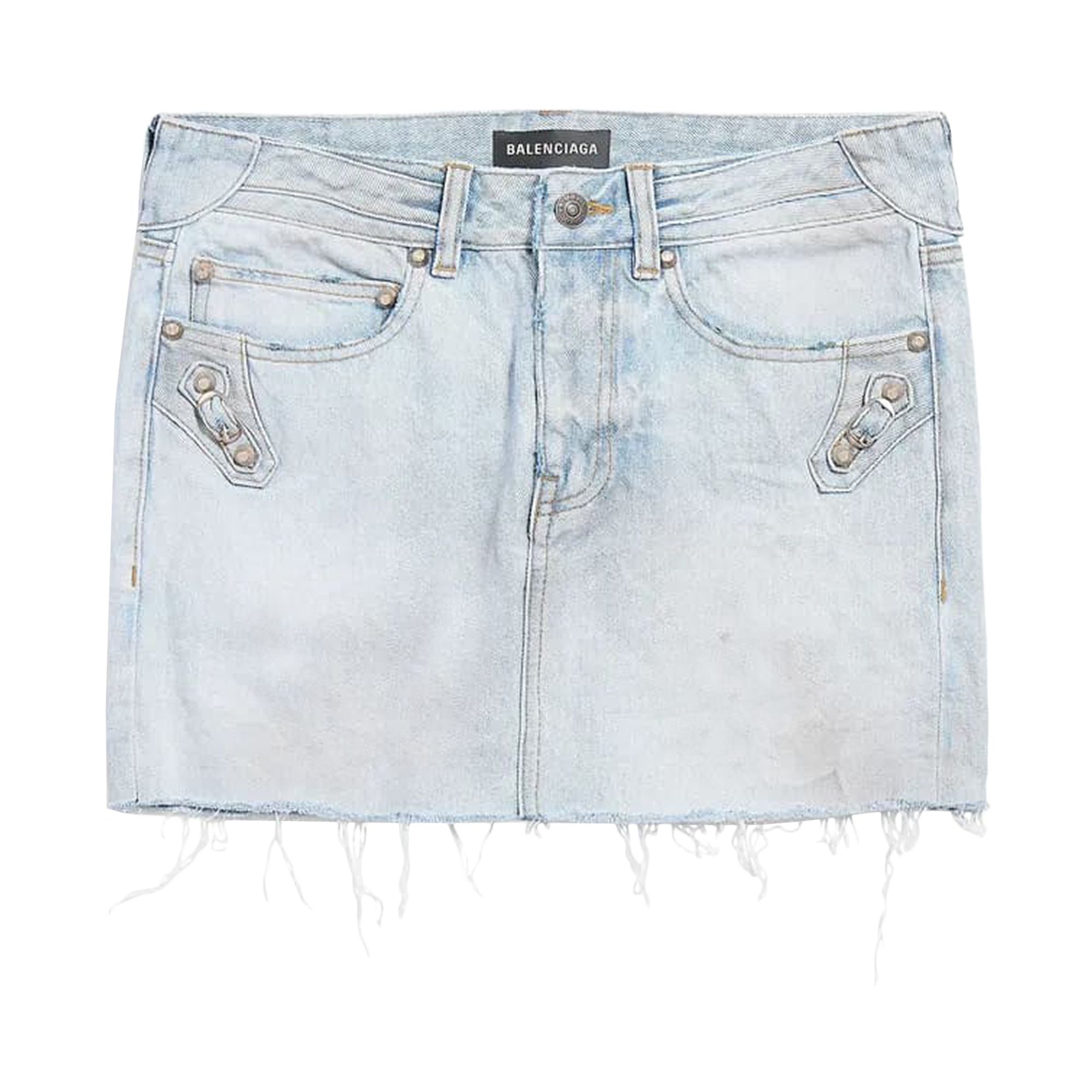 BALENCIAGA Pre-owned City Mini Skirt 'light Blue' | Women's Size 36