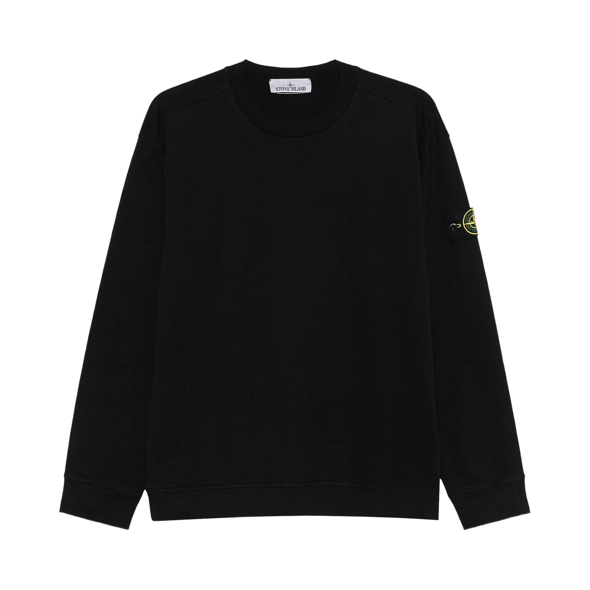 STONE ISLAND Pre-owned Essential Crew Sweatshirt 'black' | Men's Size L