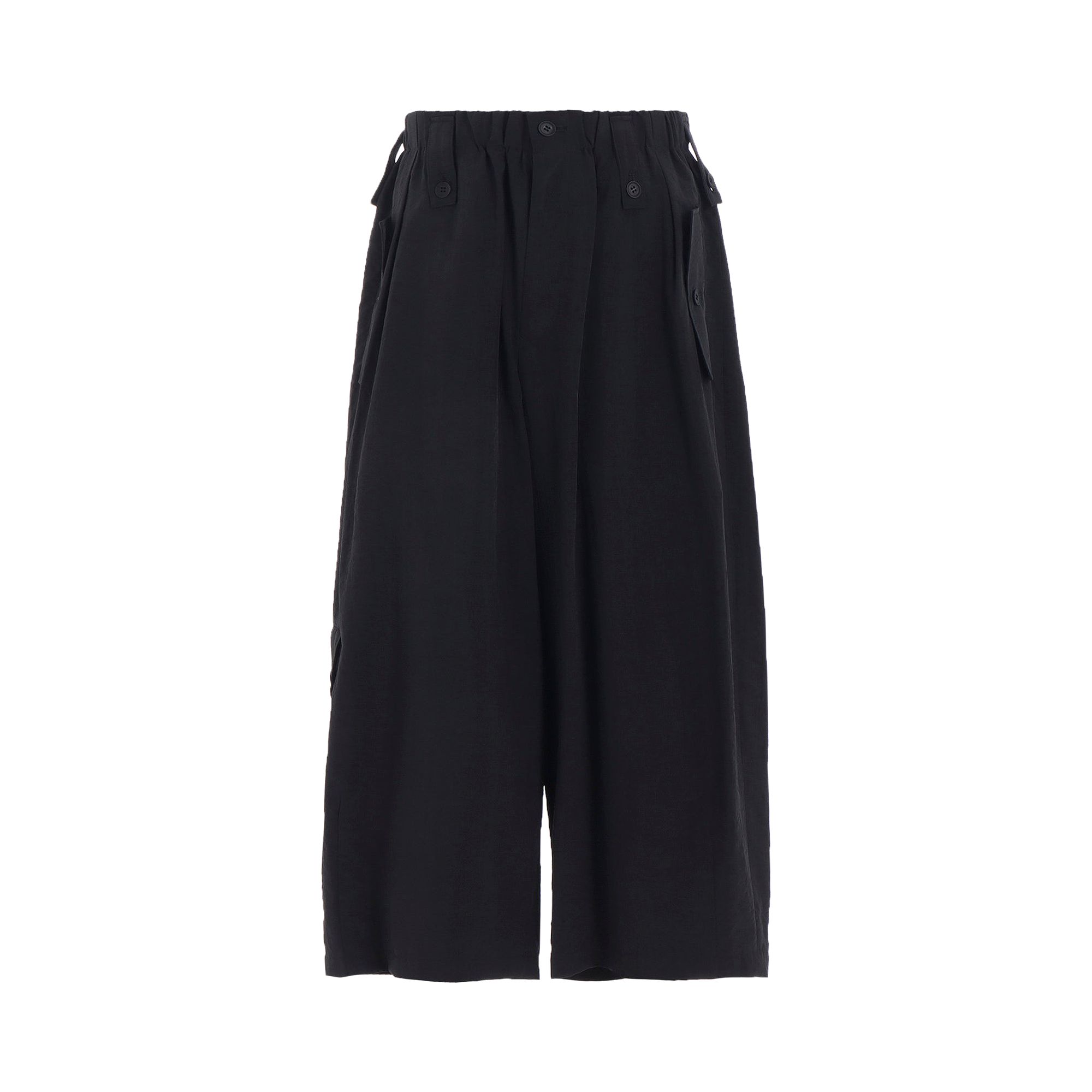 Pre-owned Yohji Yamamoto Flap D Wide Pants 'black' | Women's Size 2