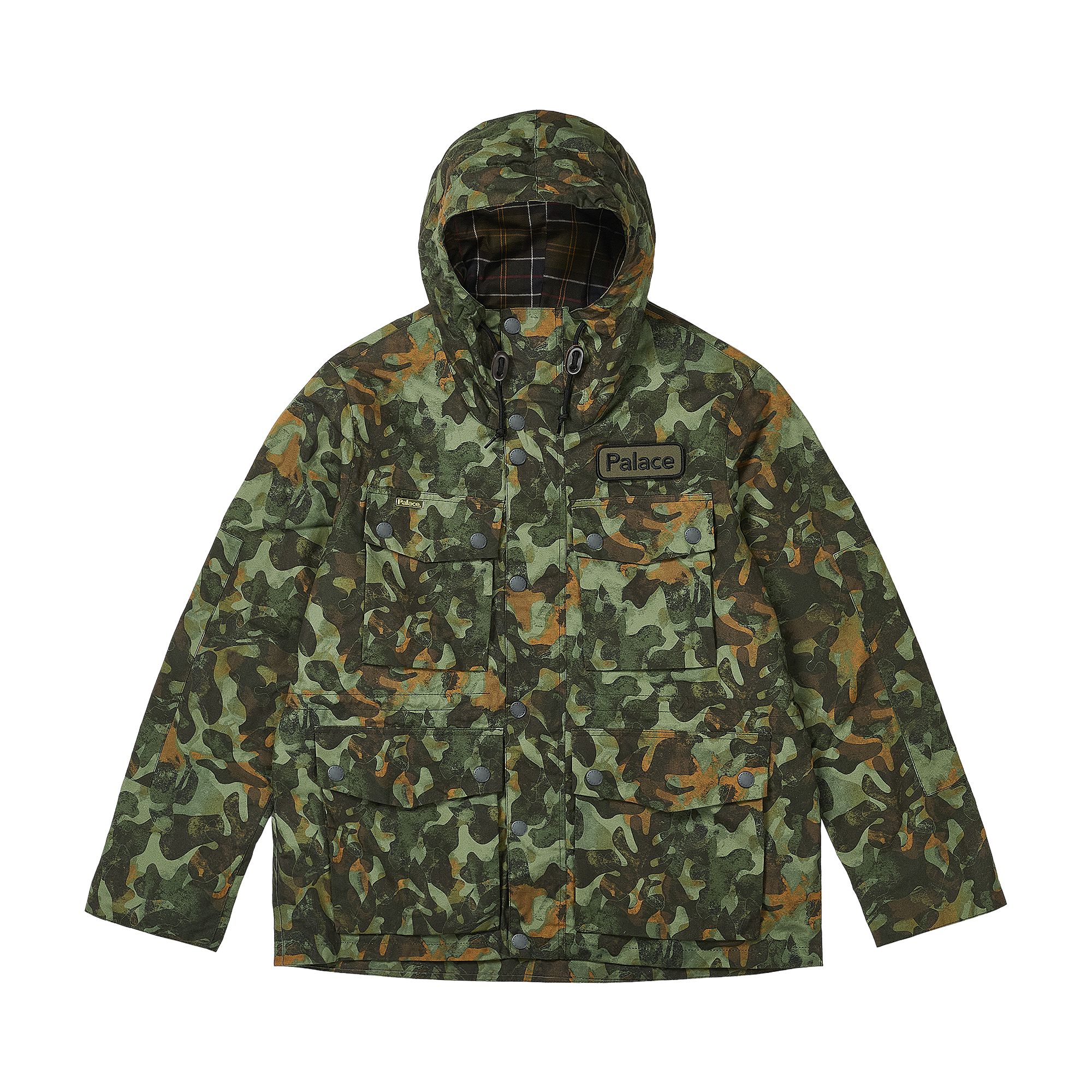 Pre-owned Palace X Barbour Field Casual Jacket 'kelp Forest Camo' | Green | Men's Size L