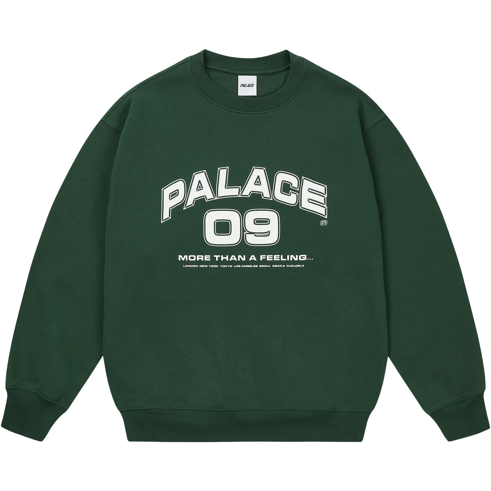 PALACE Pre-owned More Than A Feeling Crew 'racey Green' | Men's Size L