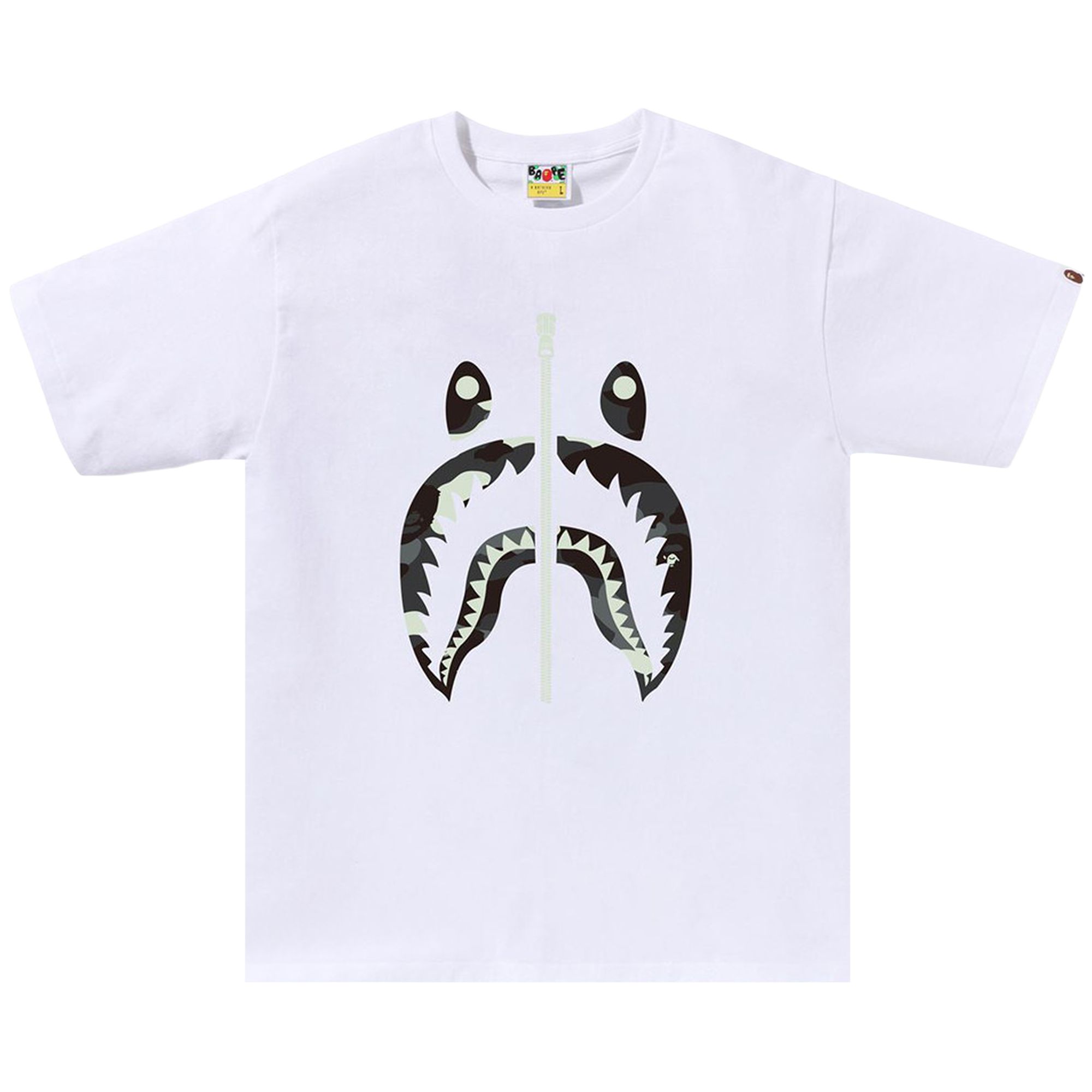 BAPE Pre-owned City Camo Shark Tee 'white' | Men's Size L