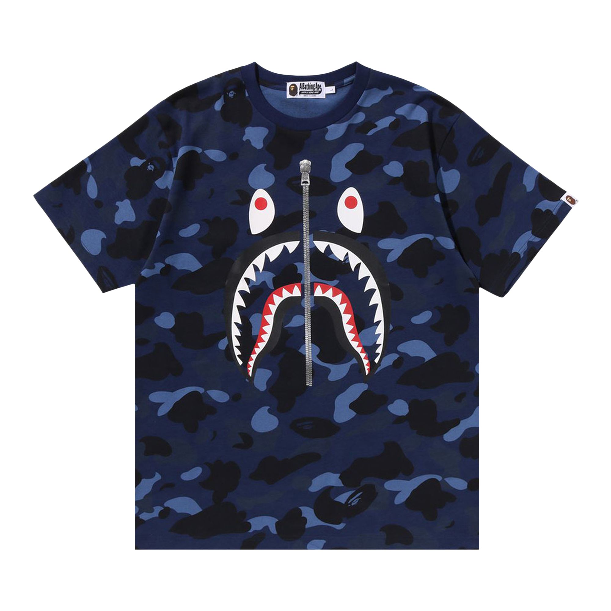 BAPE Pre-owned Color Camo Shark Tee 'navy' | Blue | Men's Size Xxl