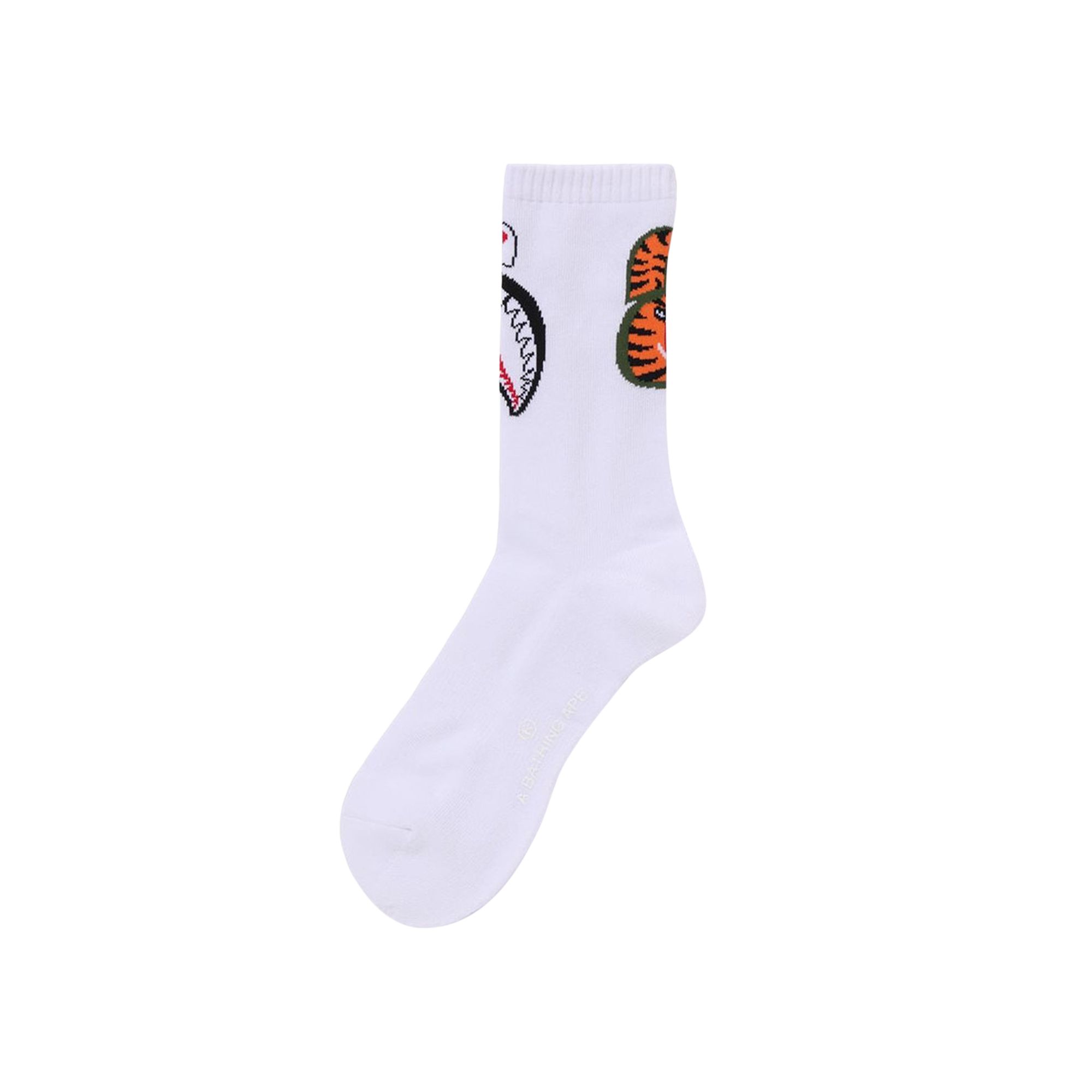 BAPE Pre-owned Shark Socks 'white' | Men's Size L