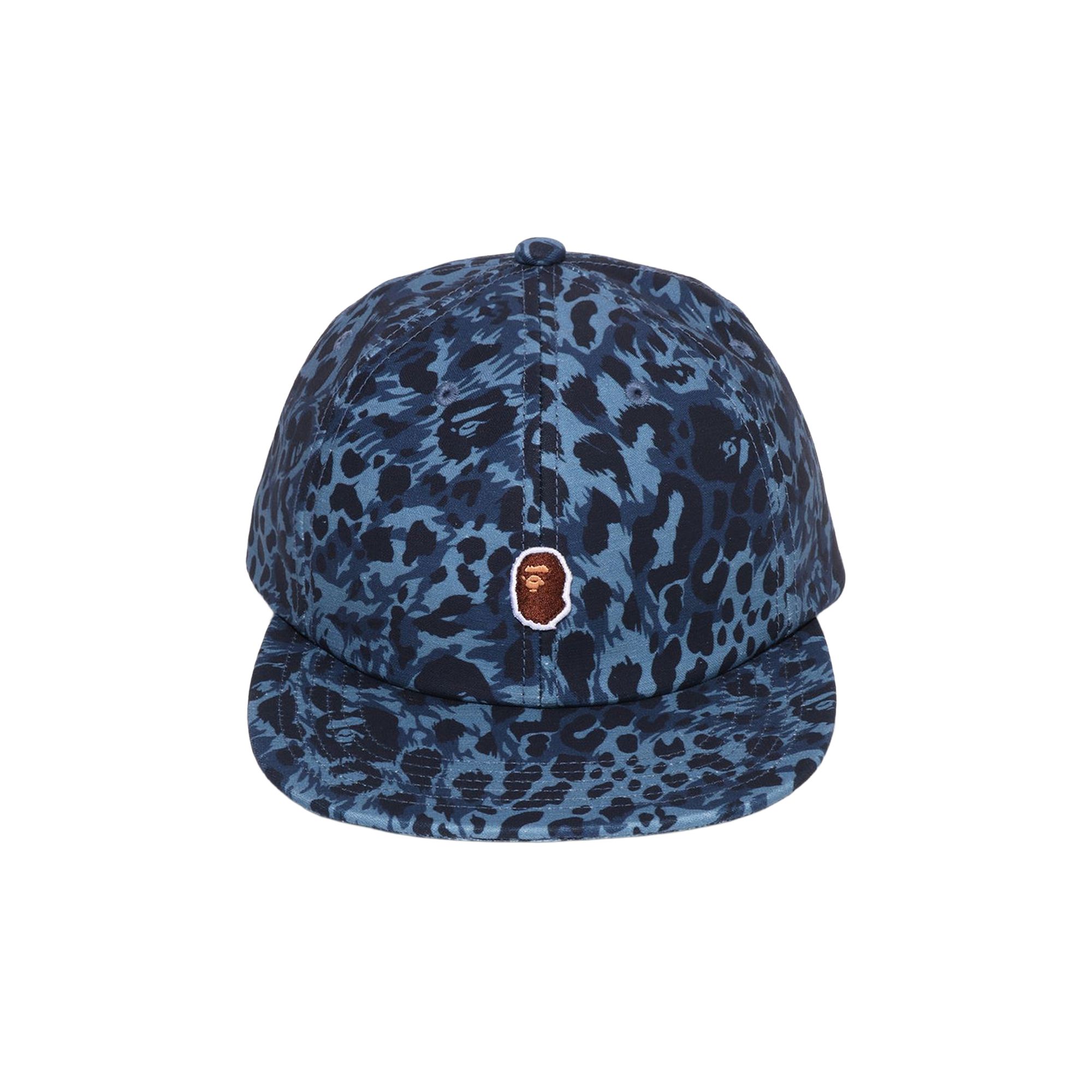 BAPE Pre-owned Wild Leopard Pattern One Point Cap 'navy' | Blue | Men's Size Onesize