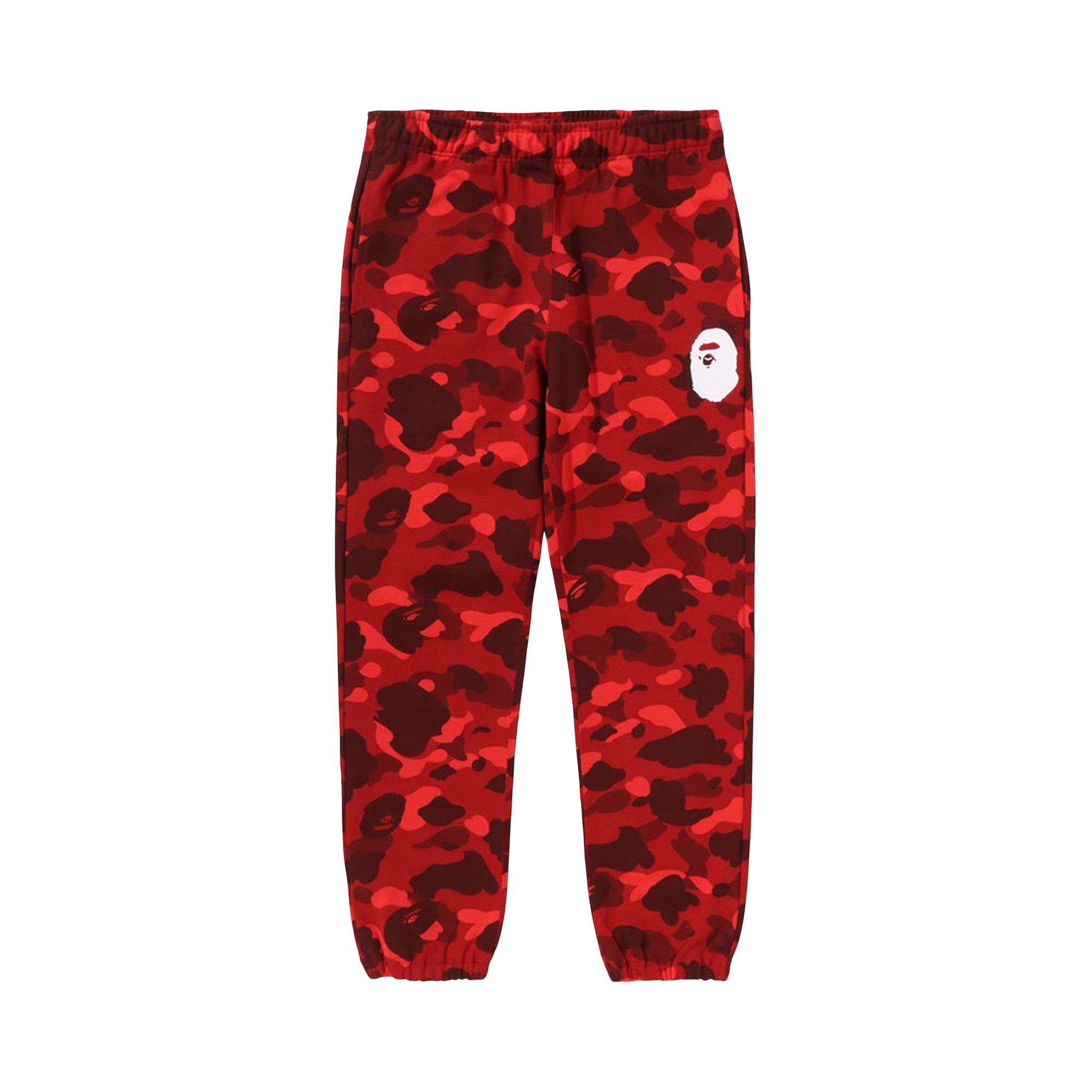 Click to view more detailed imagery on our partner's website Pre-owned Bape Color Camo Sweatpants 'red' | Men's Size S