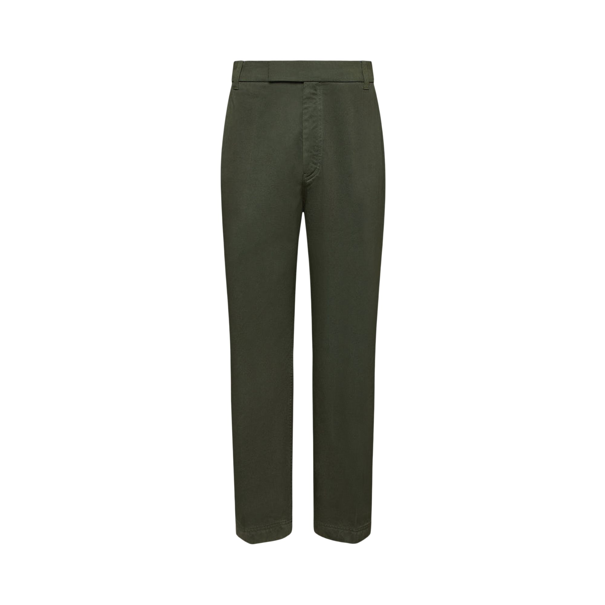 Pre-owned Thom Browne Utility Chino Trouser Garment Dye In Cotton Twill 'green' | Men's Size 3